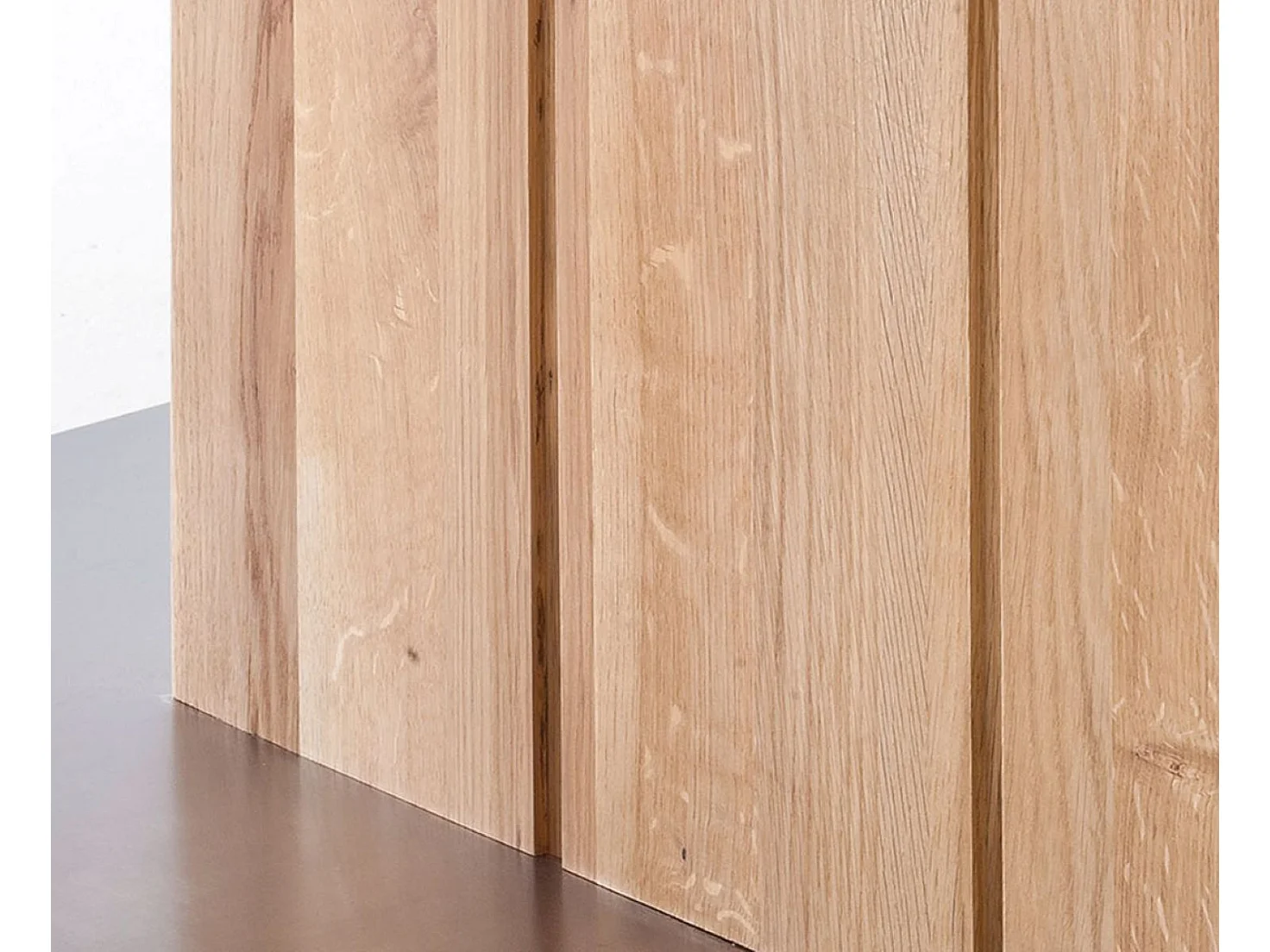 Table à manger en chêne massif huilé bord d'arbre - L180 x H77 x P90 cm