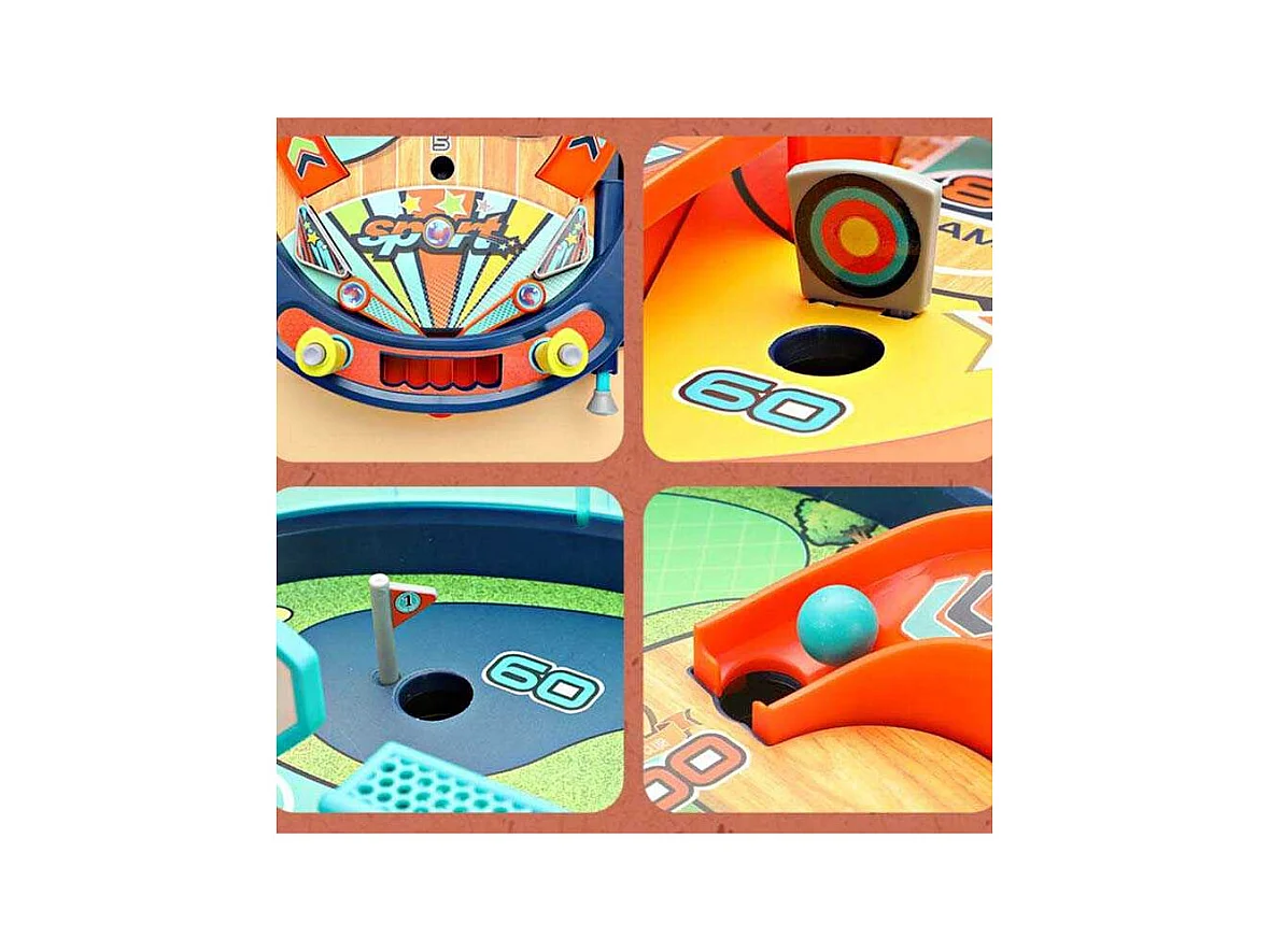 Flipper de table interactif avec retour automatique des balles