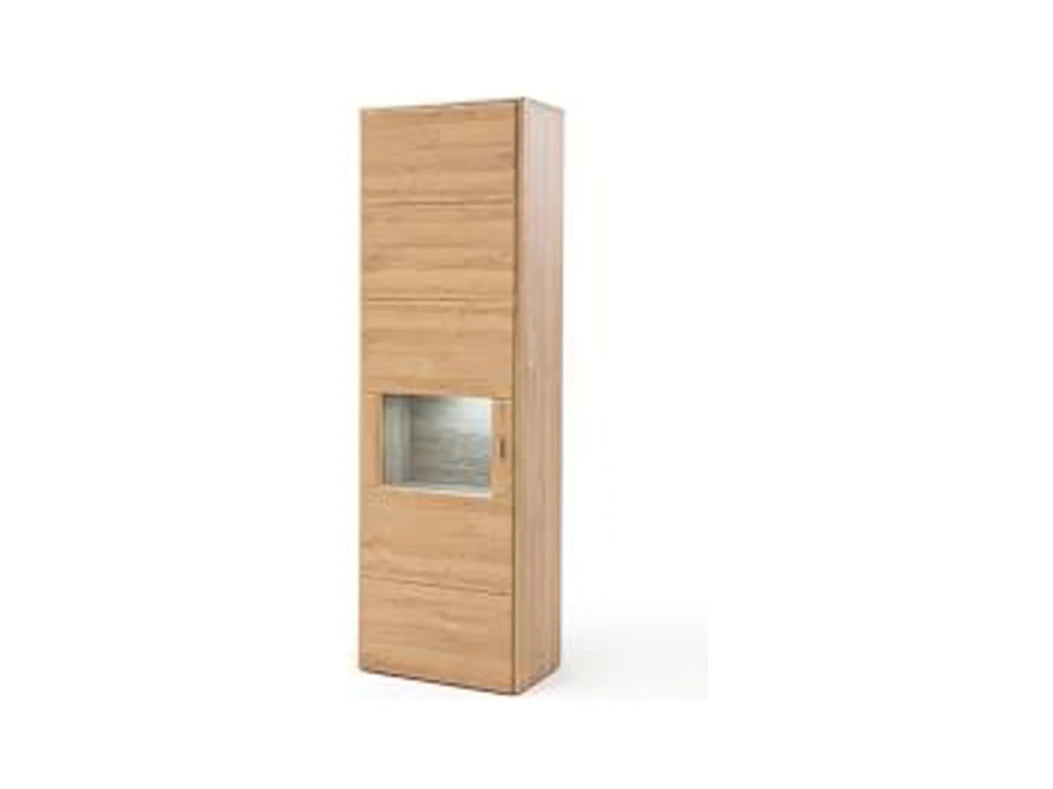 Vitrine coloris chêne Grandson - Longueur 63 x Hauteur 208 x Profondeur 39 cm