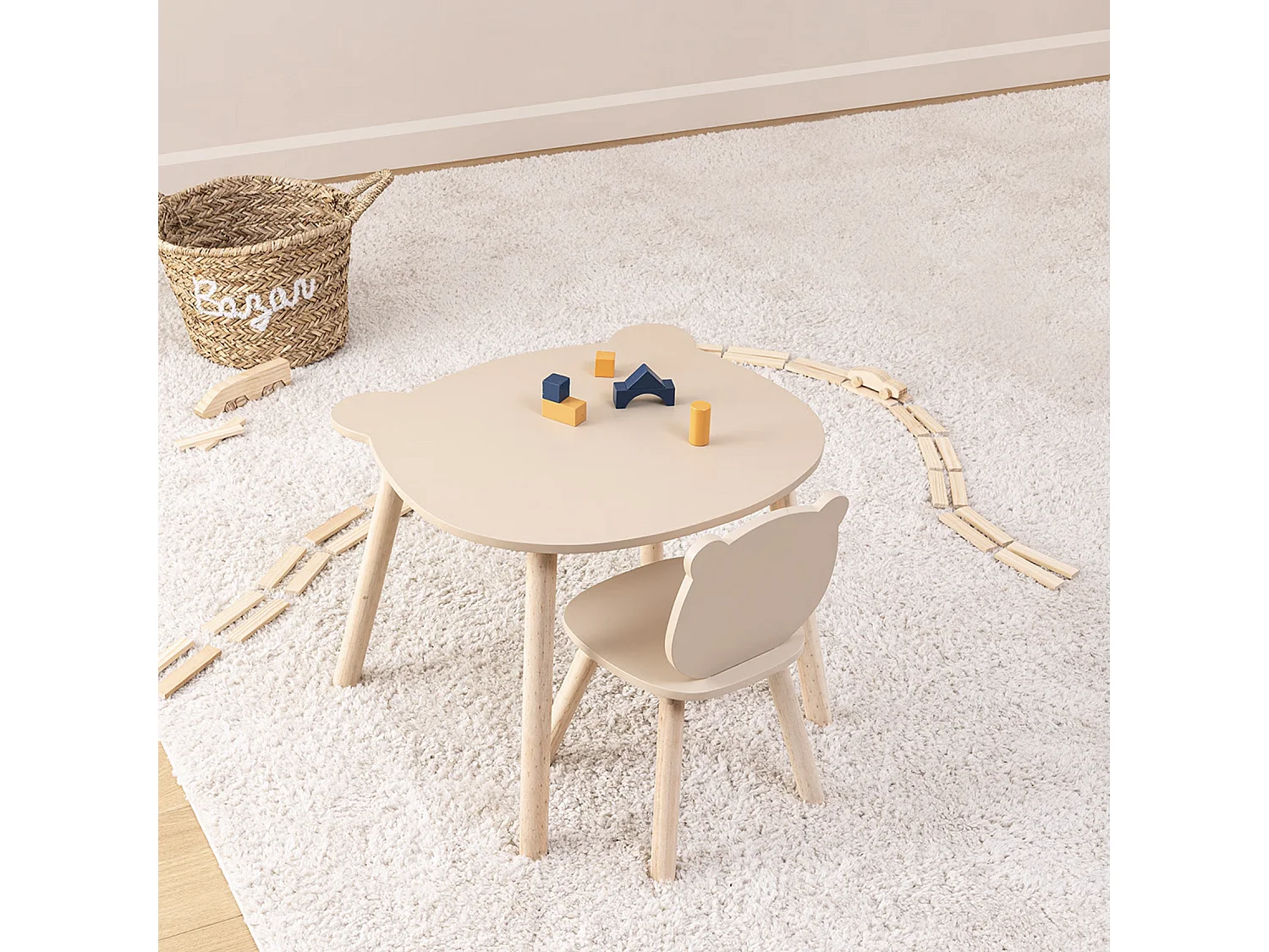 Table Enfant "Douceur" 53cm Beige
