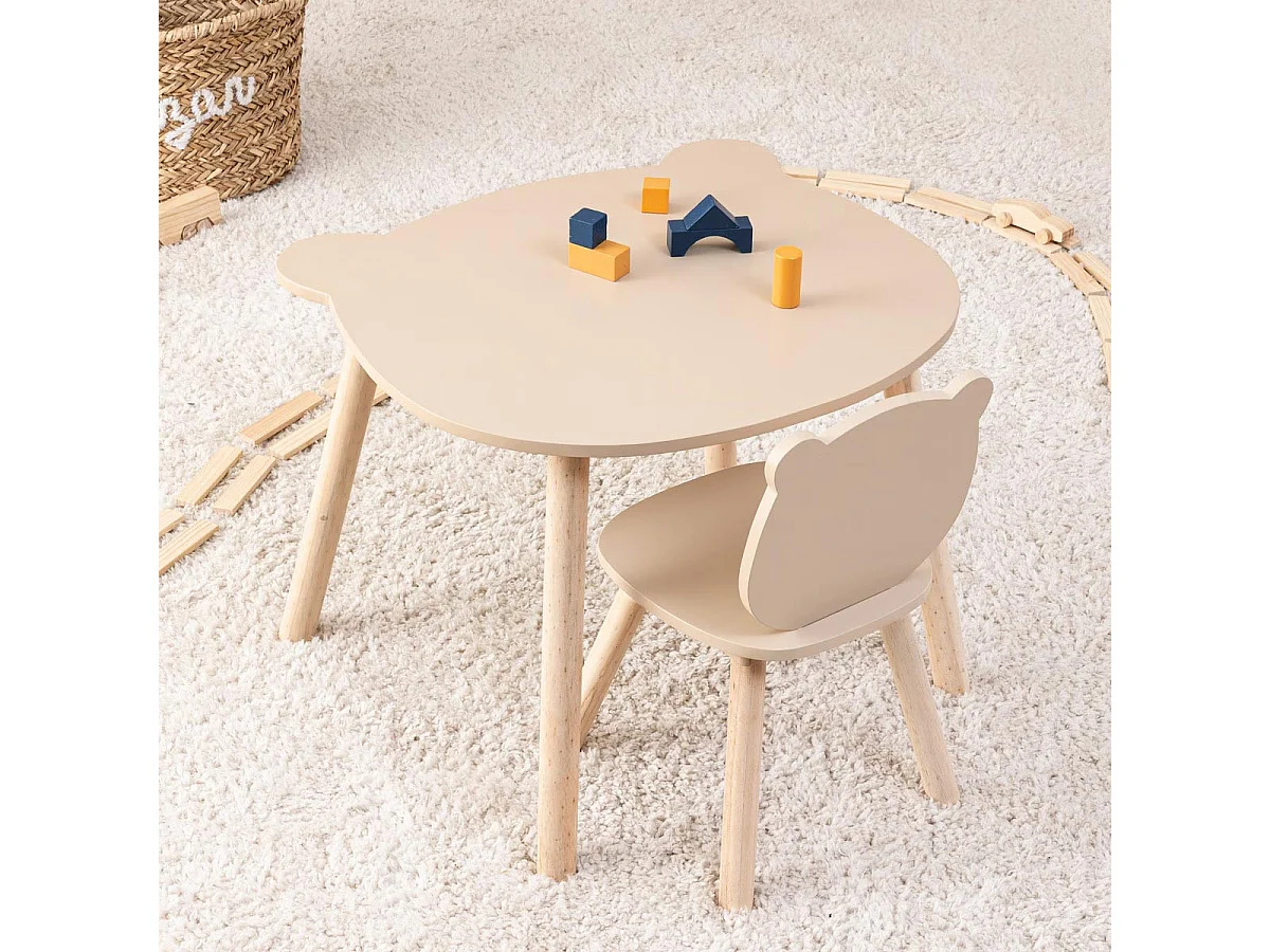 Tisch Kinder beige 43x53x48cm