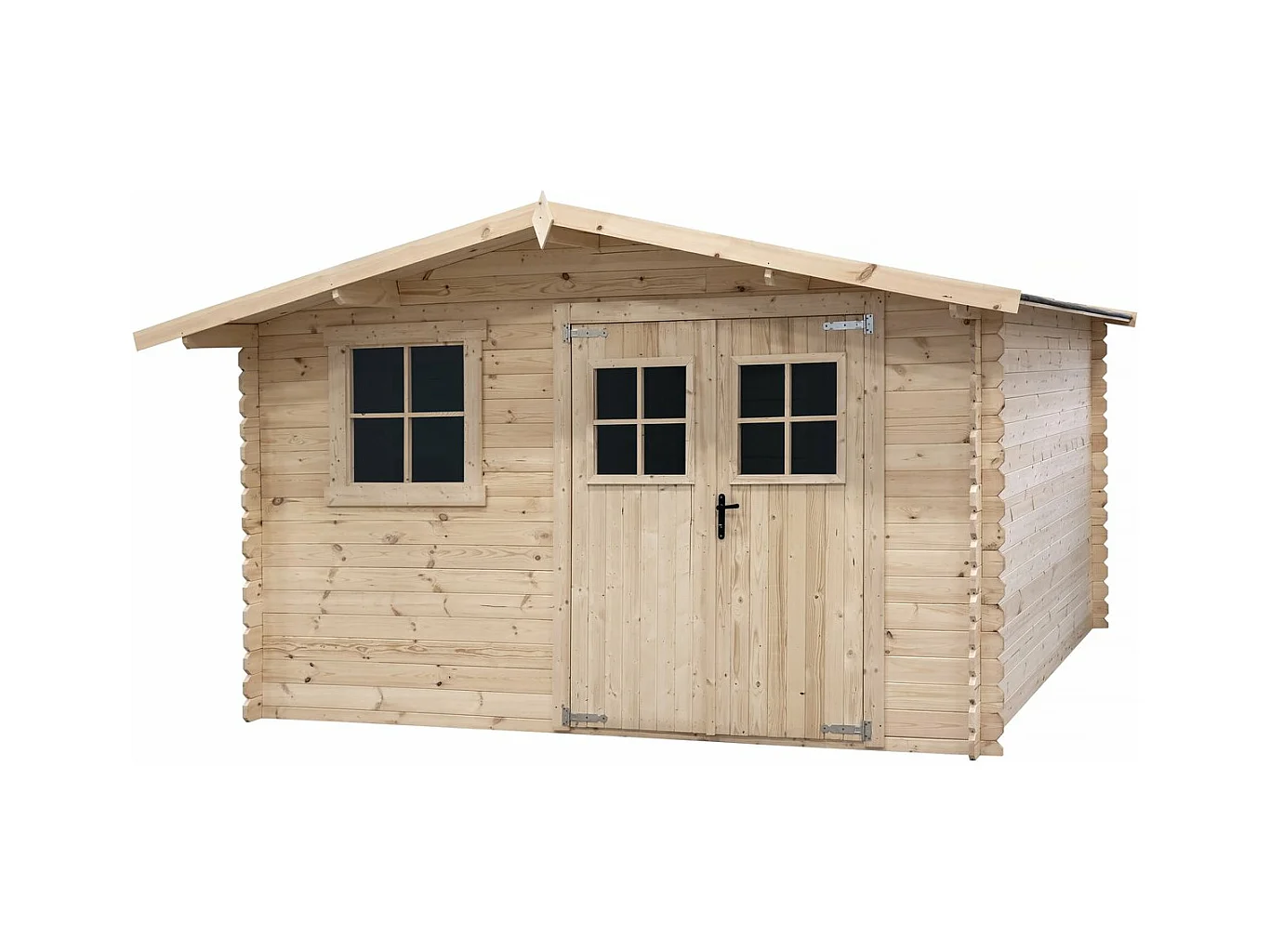 Abri de jardin en bois 14m² "Oz" - 388 x 298 x 225 cm - 28 mm