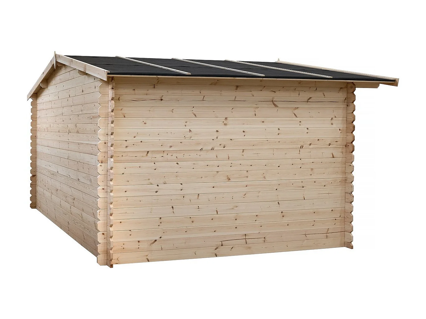 Abri de jardin en bois 14m² "Oz" - 388 x 298 x 225 cm - 28 mm