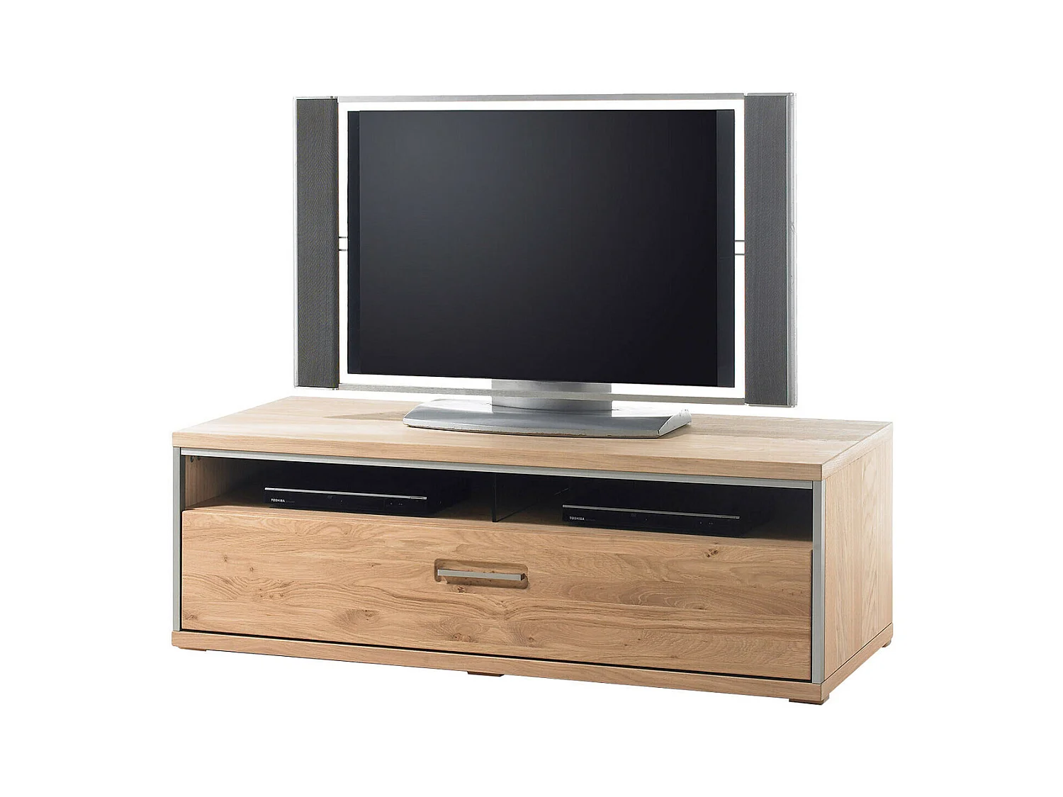 Ensemble séjour 4 élèments en chêne noueux blanchi