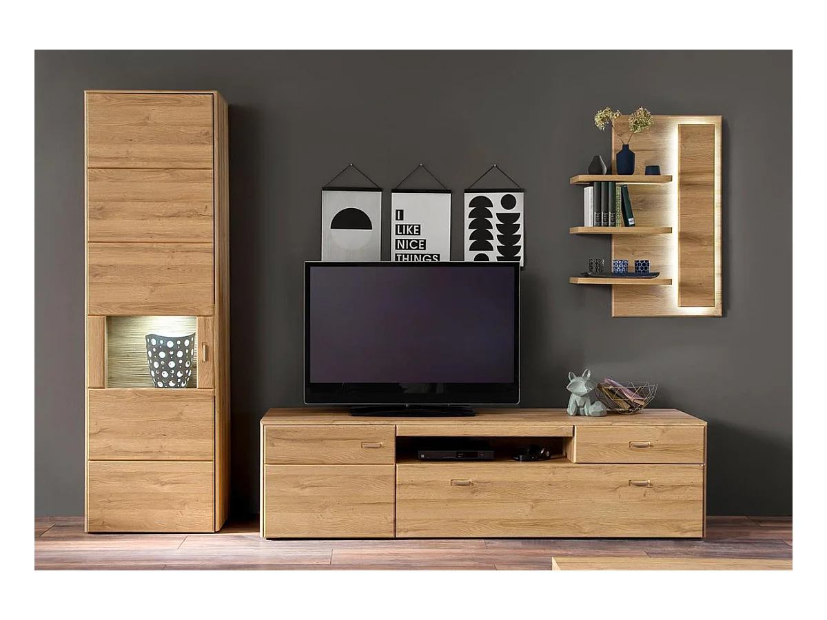 Ensemble de séjour 3 élèments en chêne grandson