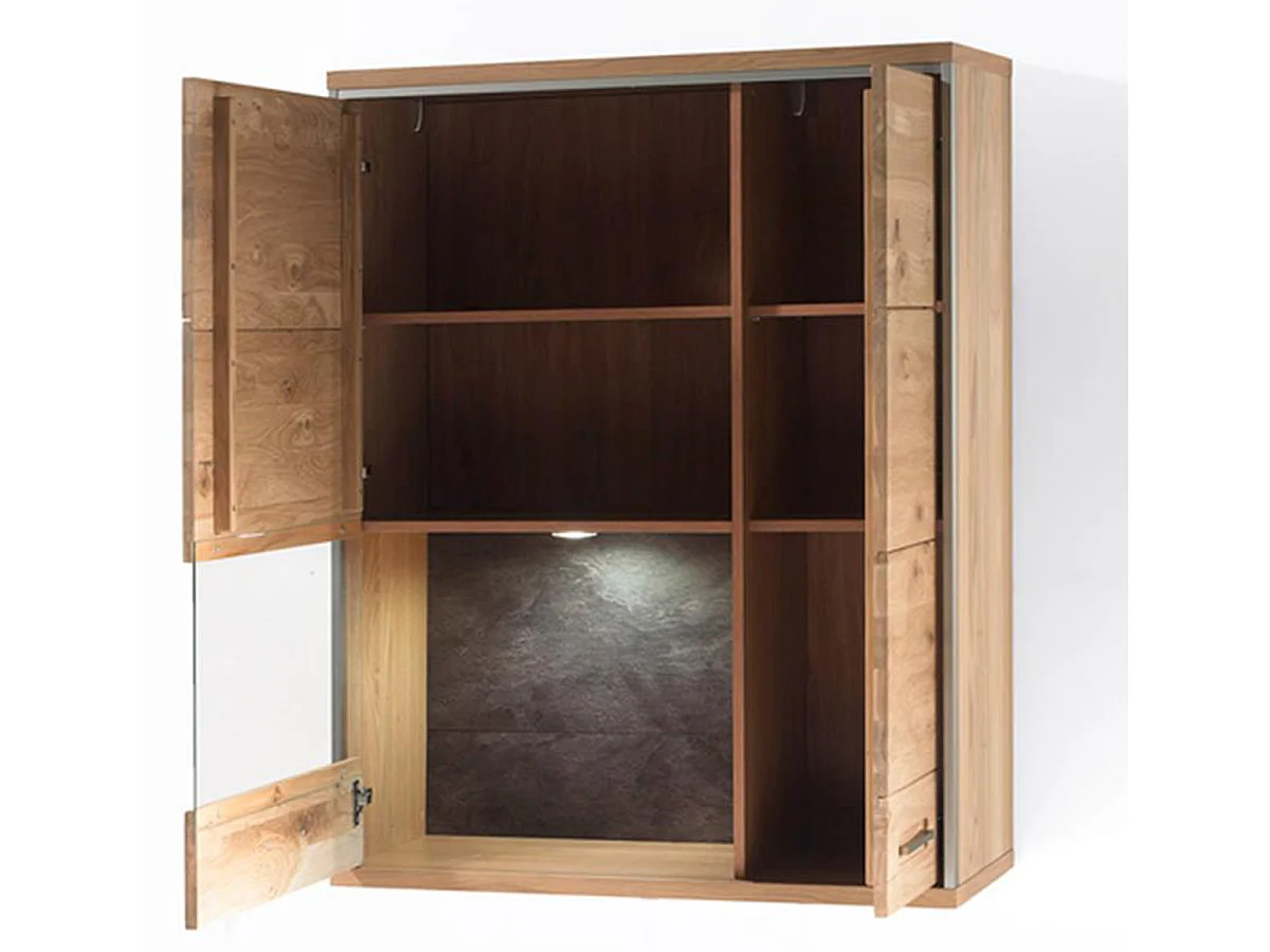 Ensemble séjour 4 élèments, coloris chêne noueux blanchi