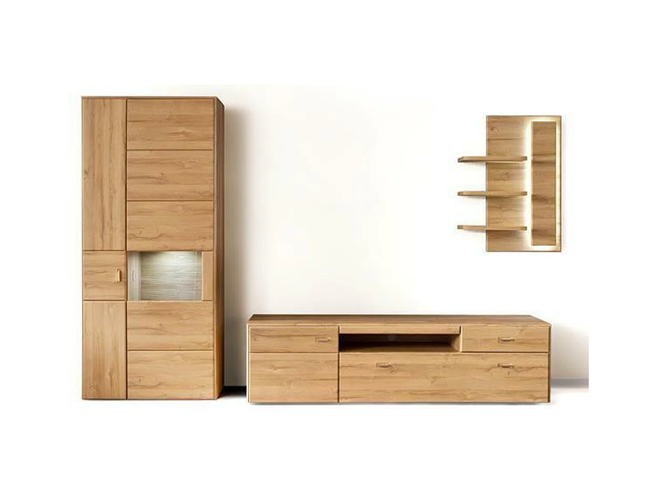 Ensemble de séjour de 3 élèments en chêne grandson