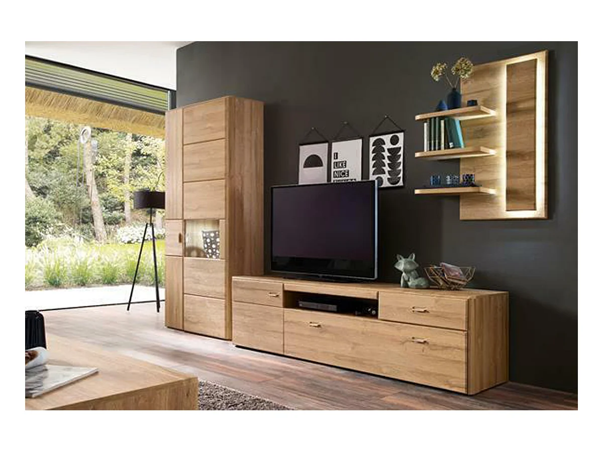 Ensemble de séjour de 3 élèments en chêne grandson