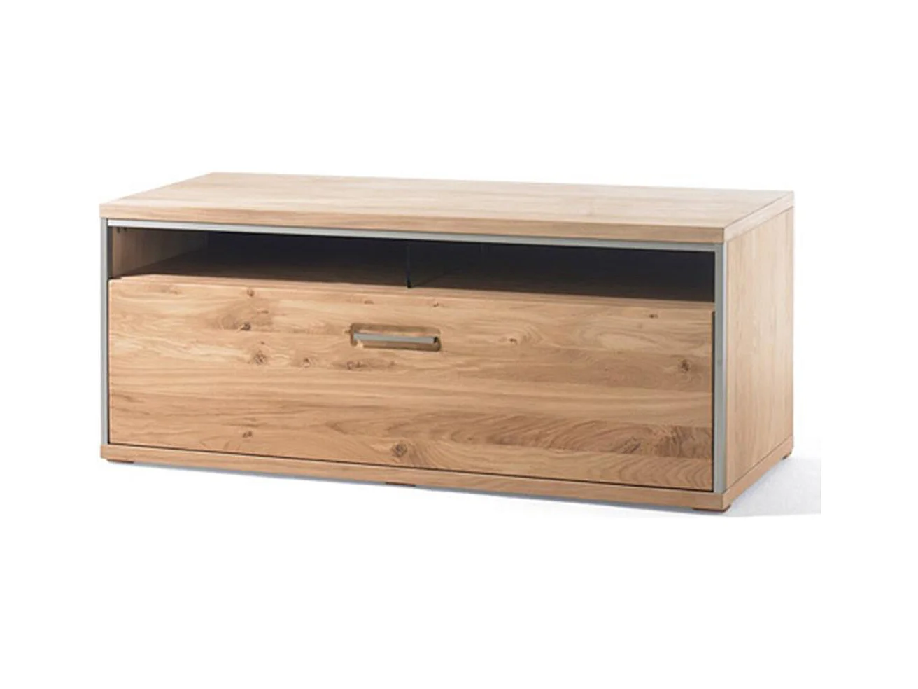 Ensemble séjour de 4 élèments, coloris chêne noueux blanchi