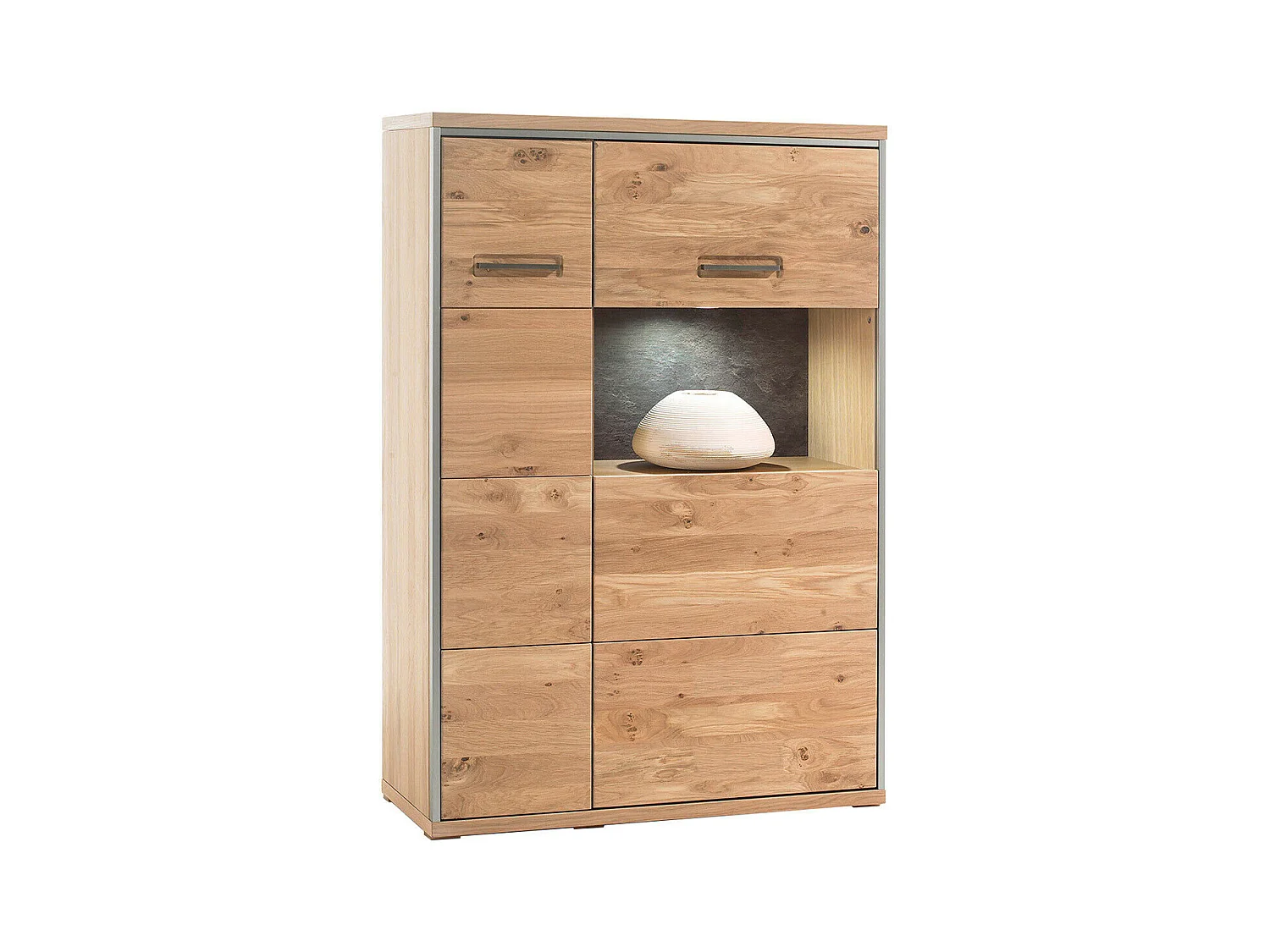 Ensemble séjour 3 élèments en chêne noueux blanchi