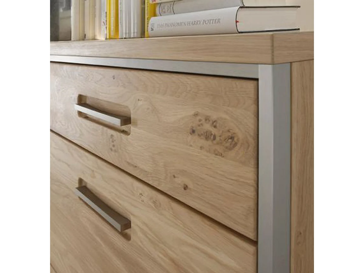 Ensemble séjour 4 élèments coloris chêne noueux blanchi