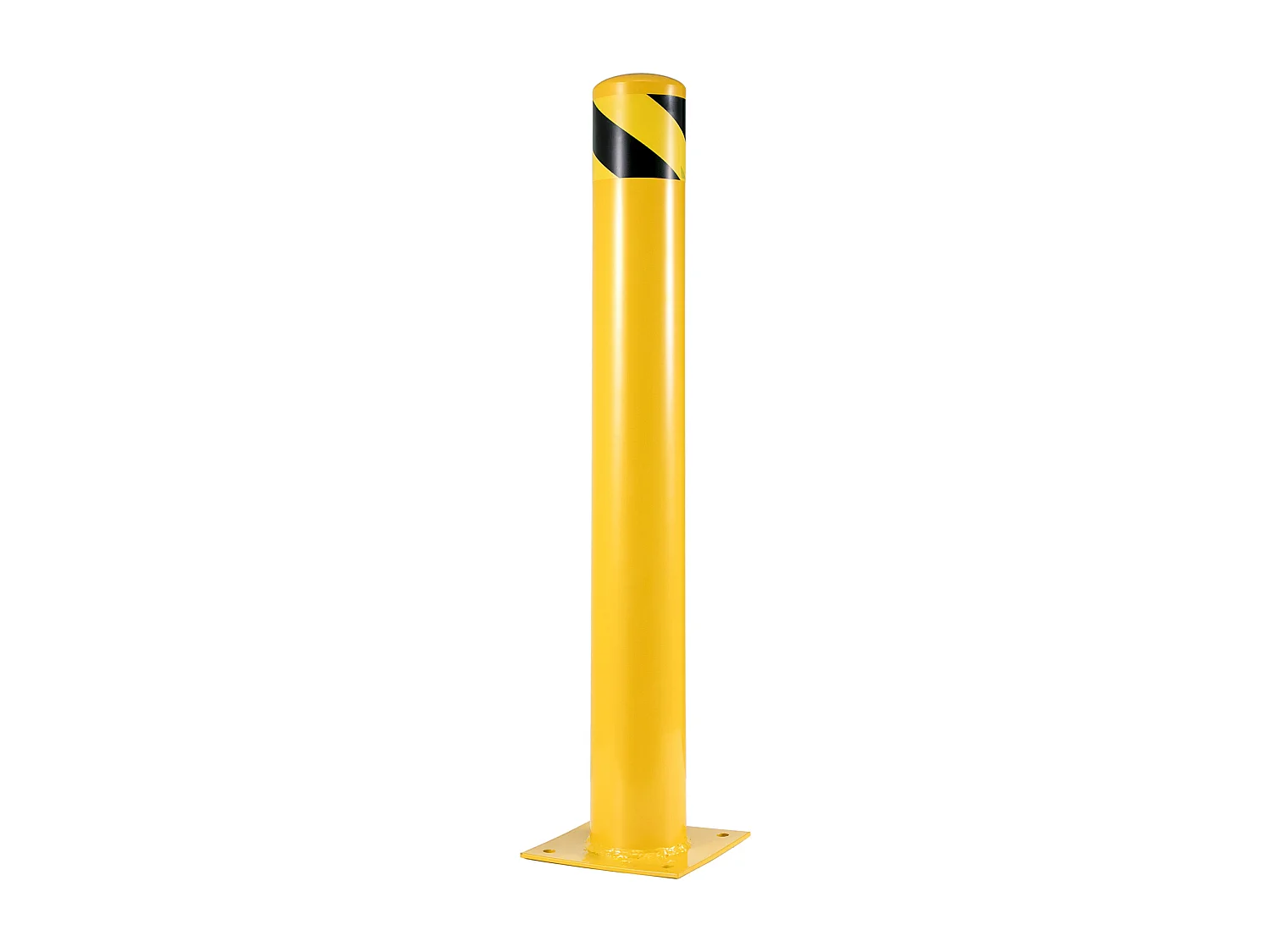 Veiligheidspaal SucceBuy, Veiligheidsbollard uit Staalbuis 107x14 cm 2 Stukken, voor Parkeerplaats, Voertuigen, Voetgangers, Scholen
