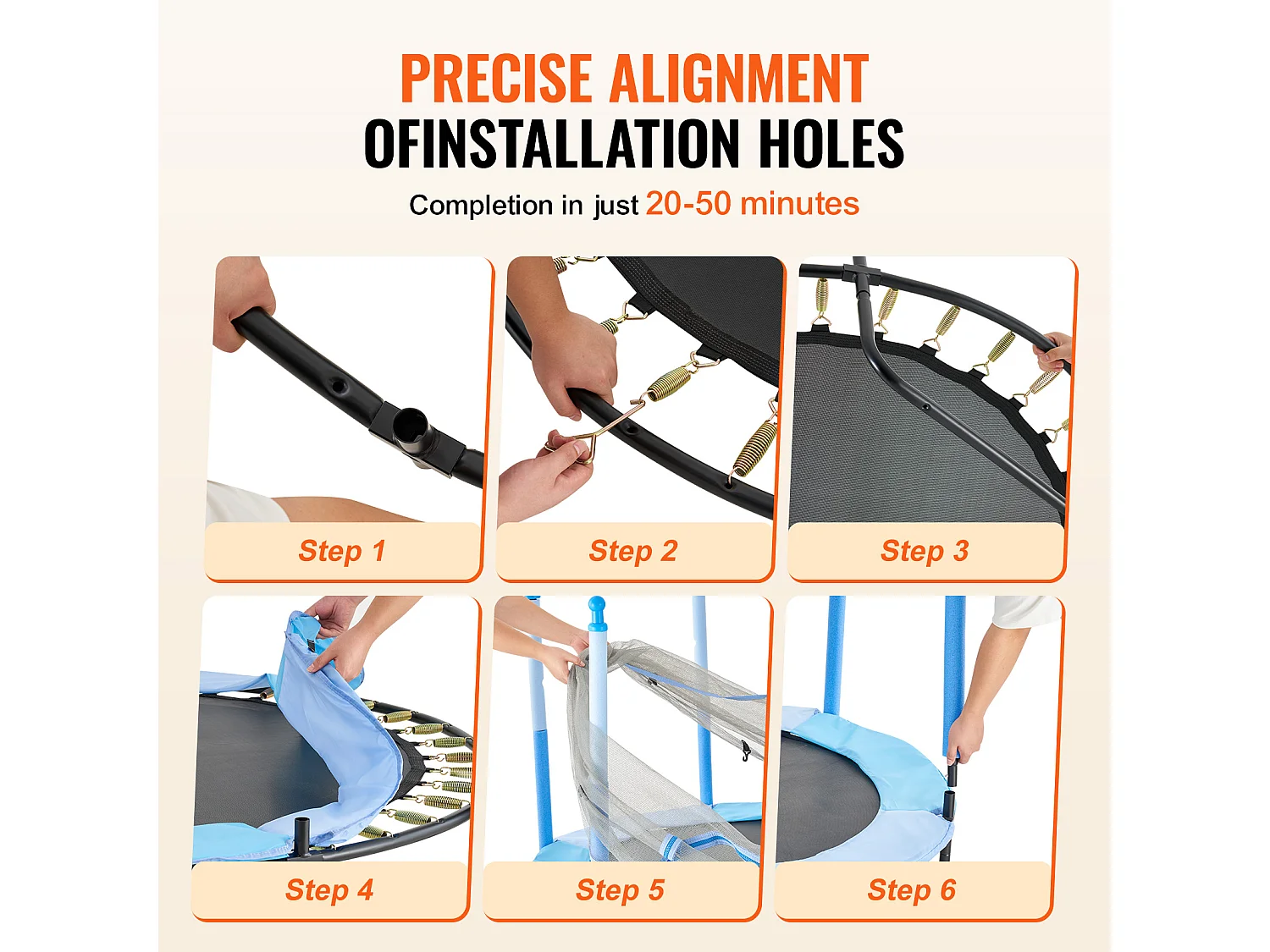 Trampoline SucceBuy Trampoline pour Enfants 152.5CM, Mini Trampoline pour Tout-Petits avec Filet, Intérieur et Extérieur