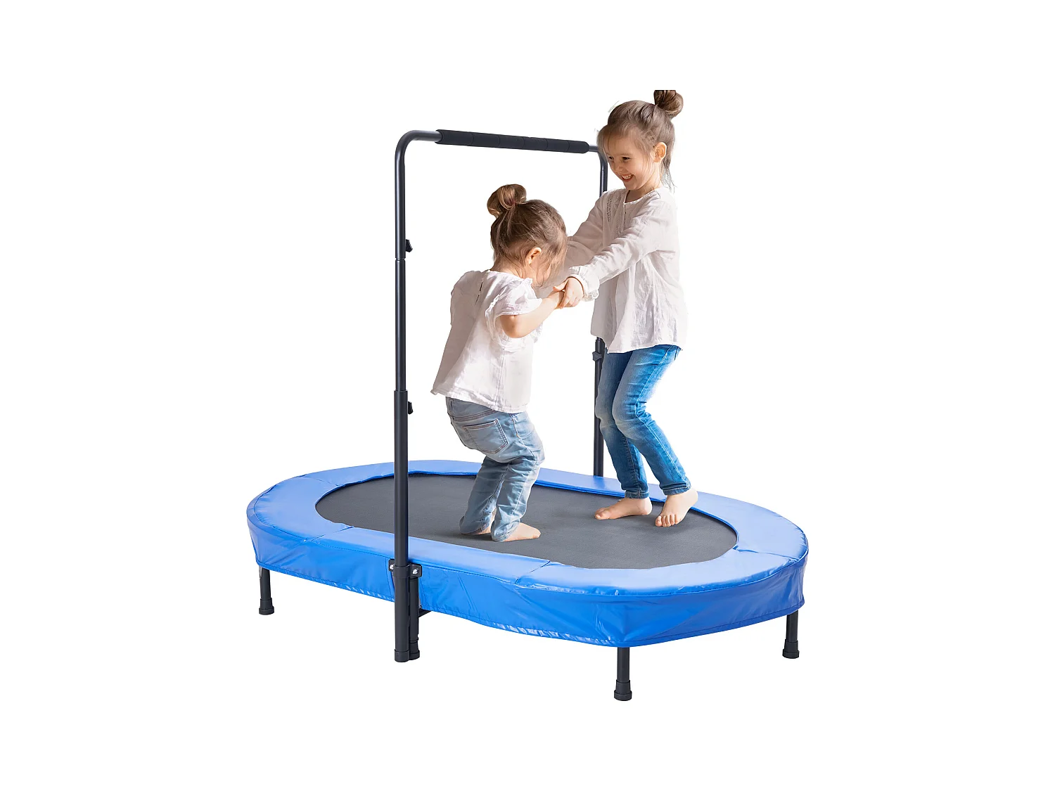Trampoline SucceBuy Trampoline 142cm pour Enfants, Mini Trampoline Pliable pour Tout-Petits pour une Utilisation Intérieure et Extérieure