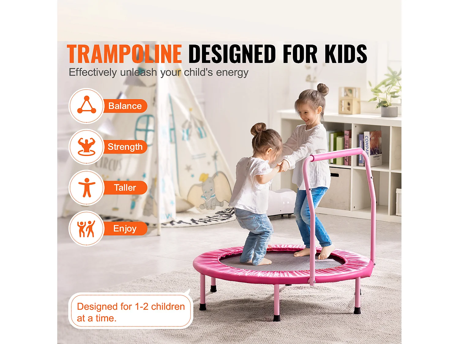 Trampoline SucceBuy Trampoline pour enfants 91.5cm pour S'amuser