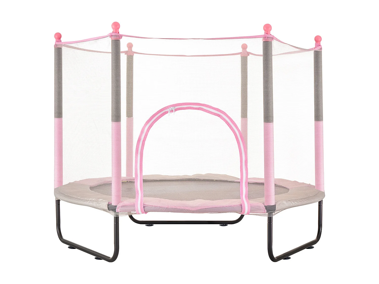 Trampolim SucceBuy Trampolim para Crianças 152.5CM Mini Trampolim para Crianças com Rede de Proteção para Interior/Exterior