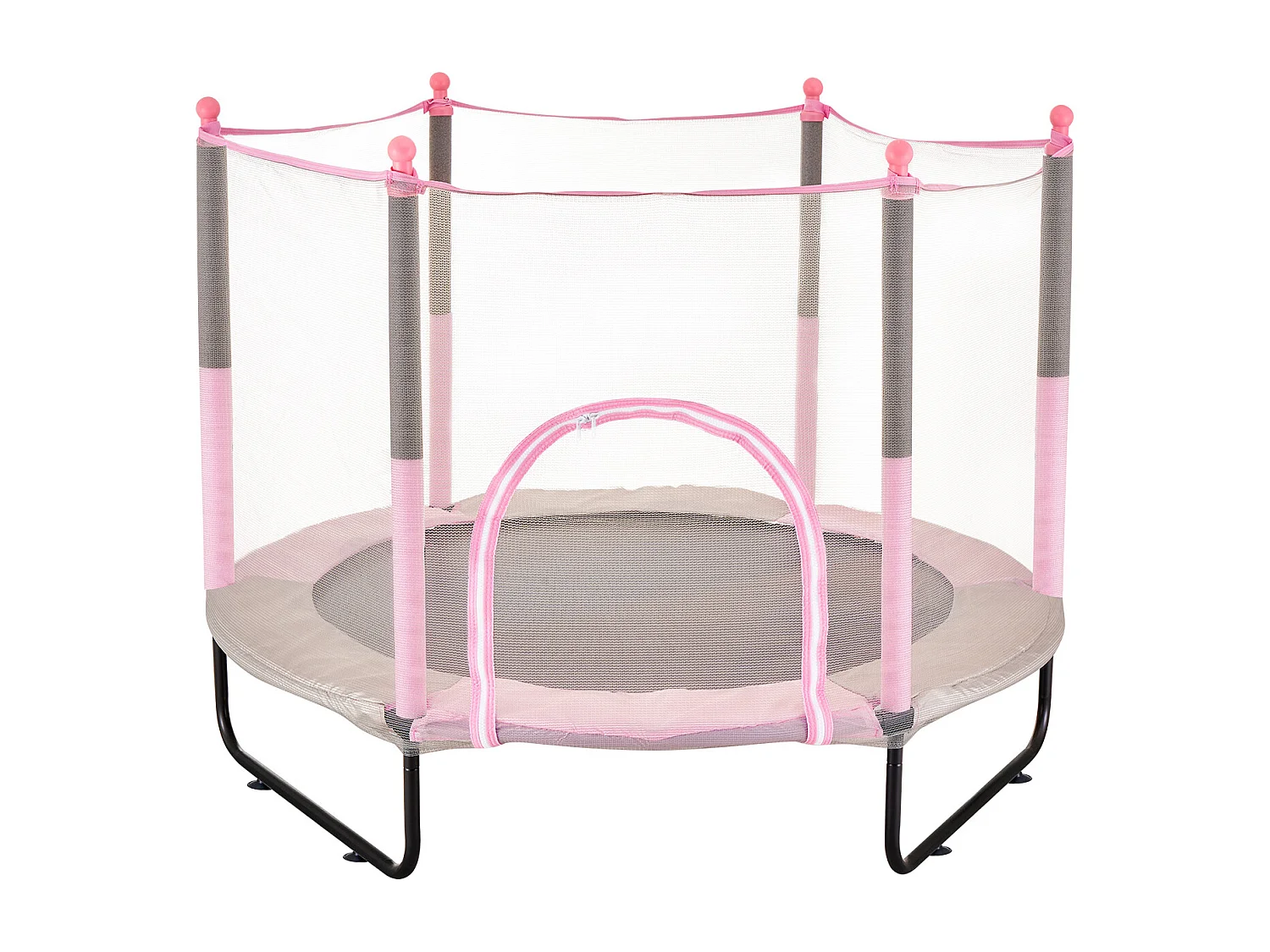 Trampolim SucceBuy Trampolim para Crianças 152.5CM Mini Trampolim para Crianças com Rede de Proteção para Interior/Exterior