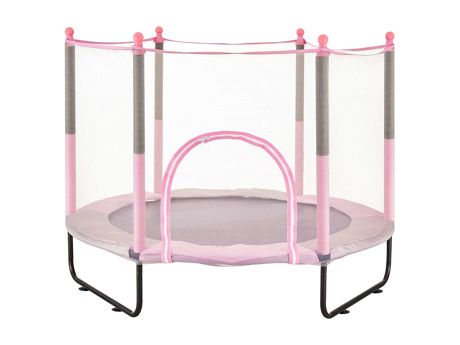 Trampolim SucceBuy Trampolim para Crianças 152.5CM Mini Trampolim para Crianças com Rede de Proteção para Interior/Exterior