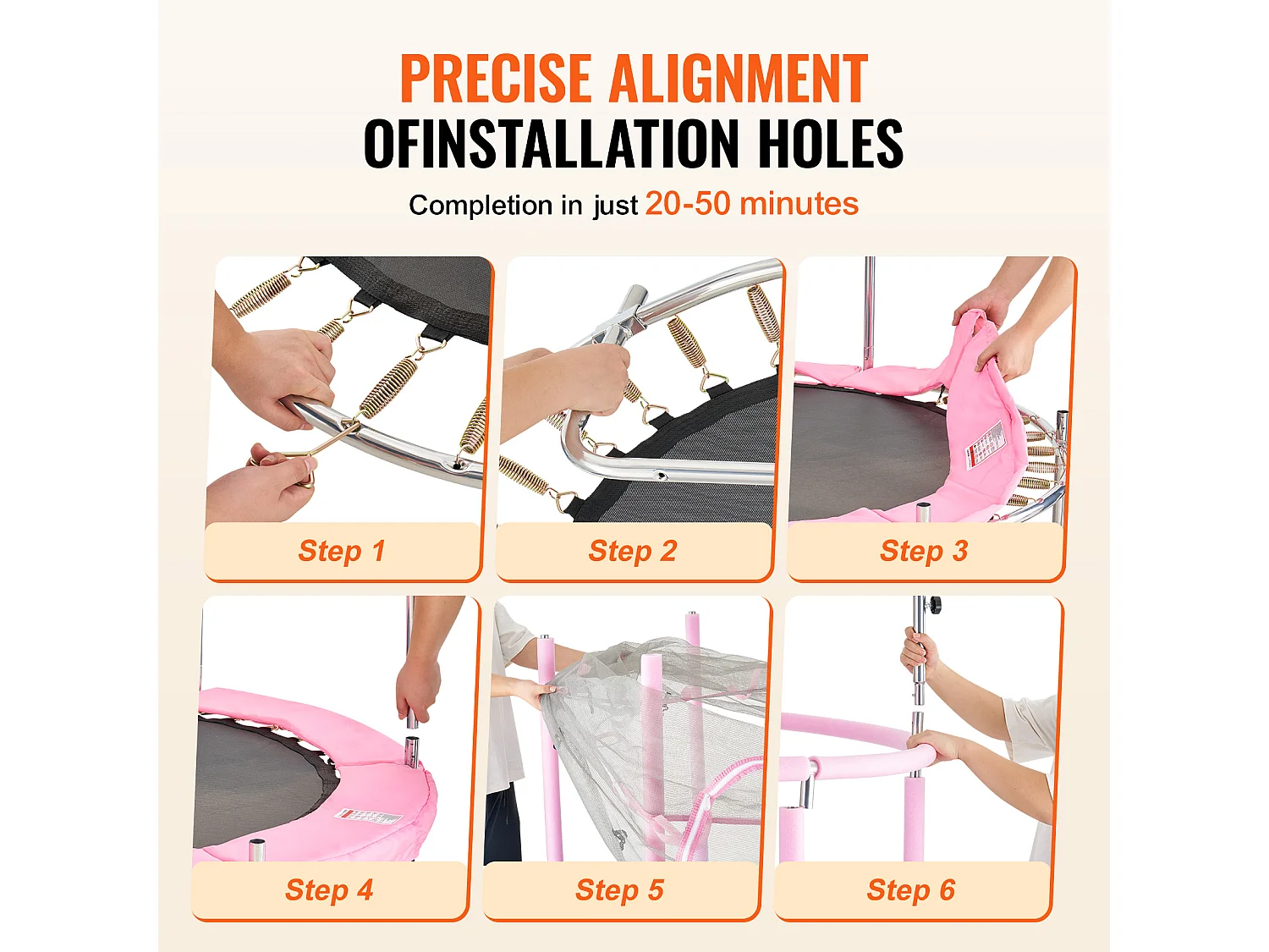 Trampolim SucceBuy Trampolim Infantil 140 cm, Mini Trampolim Infantil com Rede de Proteção, Interior e Exterior