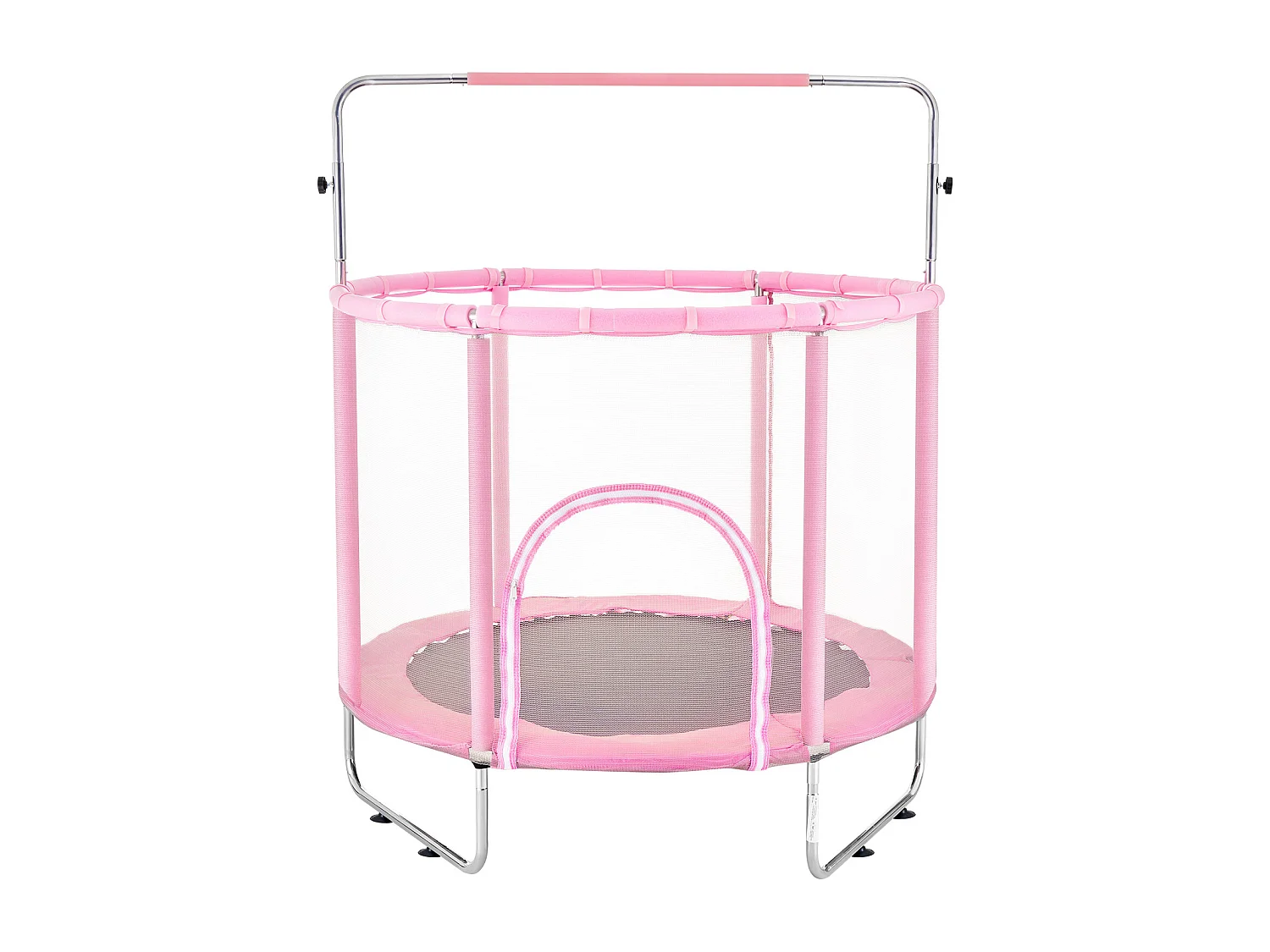 Trampolim SucceBuy Trampolim Infantil 140 cm, Mini Trampolim Infantil com Rede de Proteção, Interior e Exterior