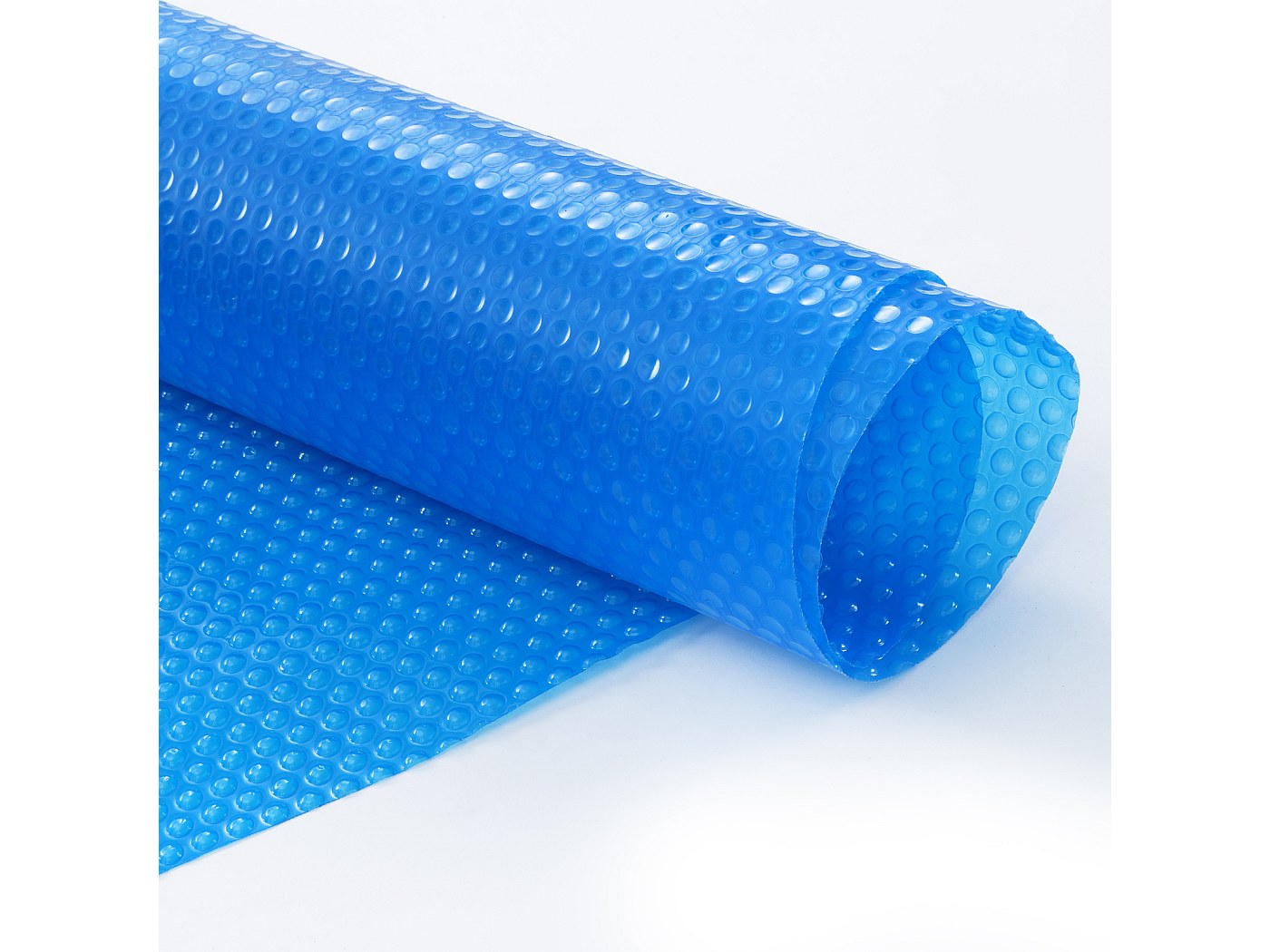 Cubierta solar redonda para piscina de 180 cm, lona solar azul con
