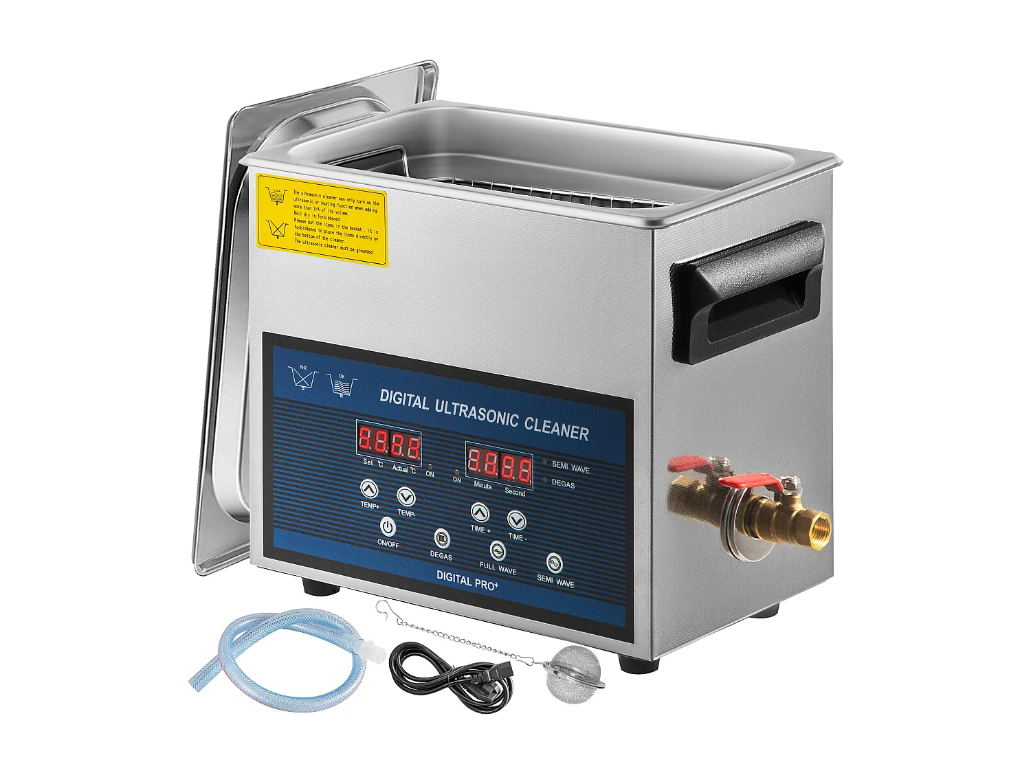 Nettoyeur SucceBuy Nettoyeur Ultrasonique 6L à Double Fréquence avec Chauffage 28/40KHz