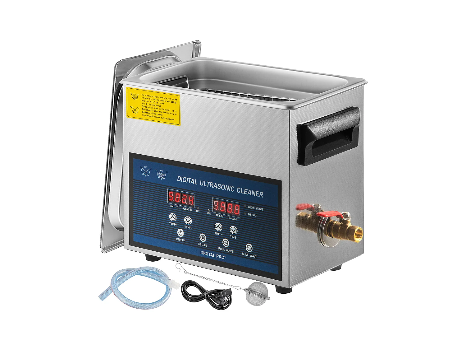 Nettoyeur SucceBuy Nettoyeur Ultrasonique 6L à Double Fréquence avec Chauffage 28/40KHz