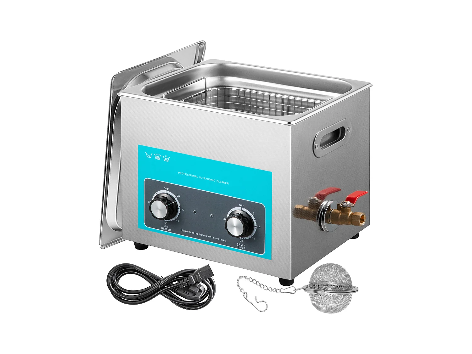 Pulitore a Ultrasuoni SucceBuy Pulitore a Ultrasuoni per Gioiellicon Timer per la Pulizia di Anelli per Occhiali e Protesi Dentarie