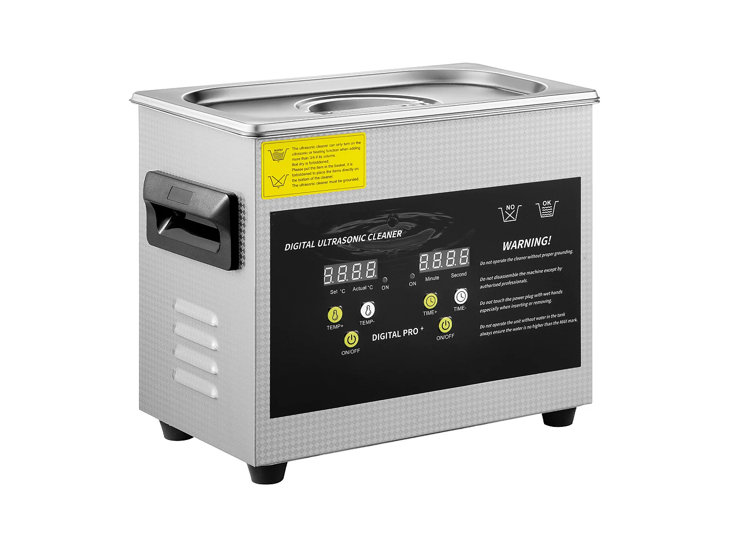 Nettoyeur SucceBuy à Ultrasons avec Minuterie de Chauffage 3 L pour Bijoux, Lunettes