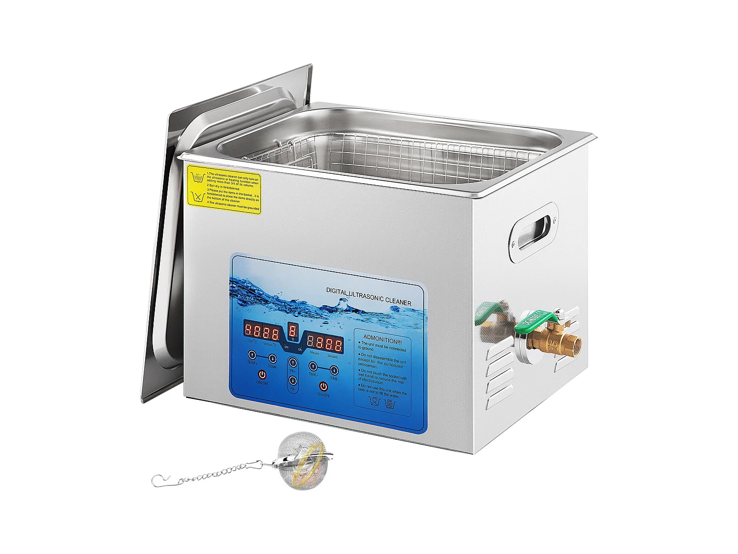 Ultrasoonreiniger SucceBuy Ultrasoonreiniger, Sieradenreinigingsmachine, Digitale Timer en Verwarming, 220V