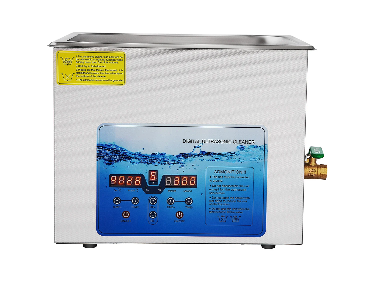 Ultrasoonreiniger SucceBuy Ultrasoonreiniger, Sieradenreinigingsmachine, Digitale Timer en Verwarming, 220V