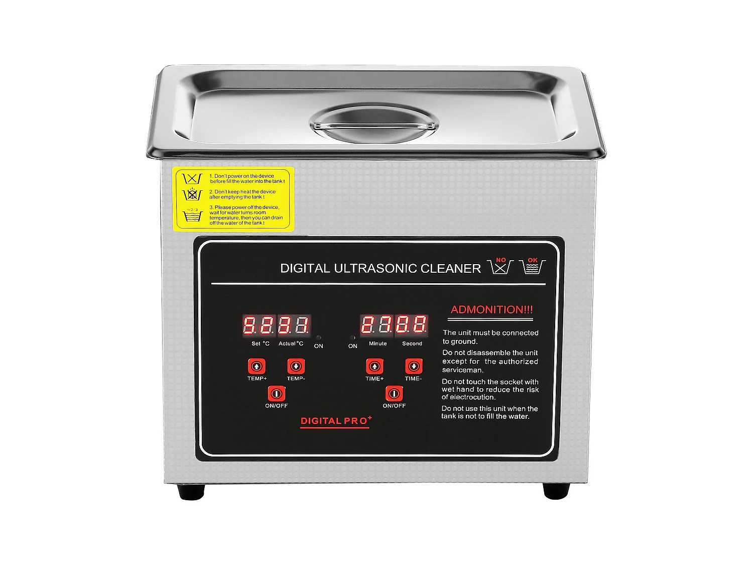 Ultrasoonreiniger SucceBuy Cleaner 3L Ultrasoonreiniger met Timer en Verwarming, Digitale Sonische Reiniger