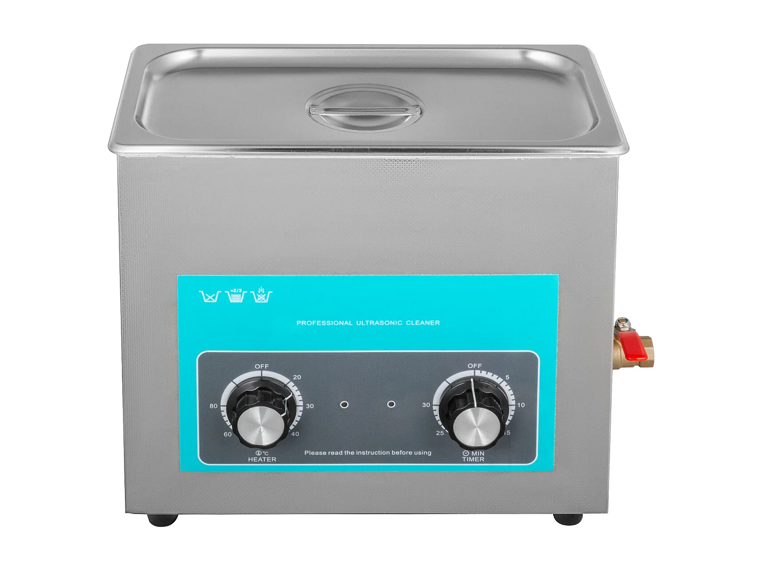 Nettoyeur SucceBuy Nettoyeur à Ultrasons 6 L avec Minuterie de Chauffage pour Bijoux et Lunettes