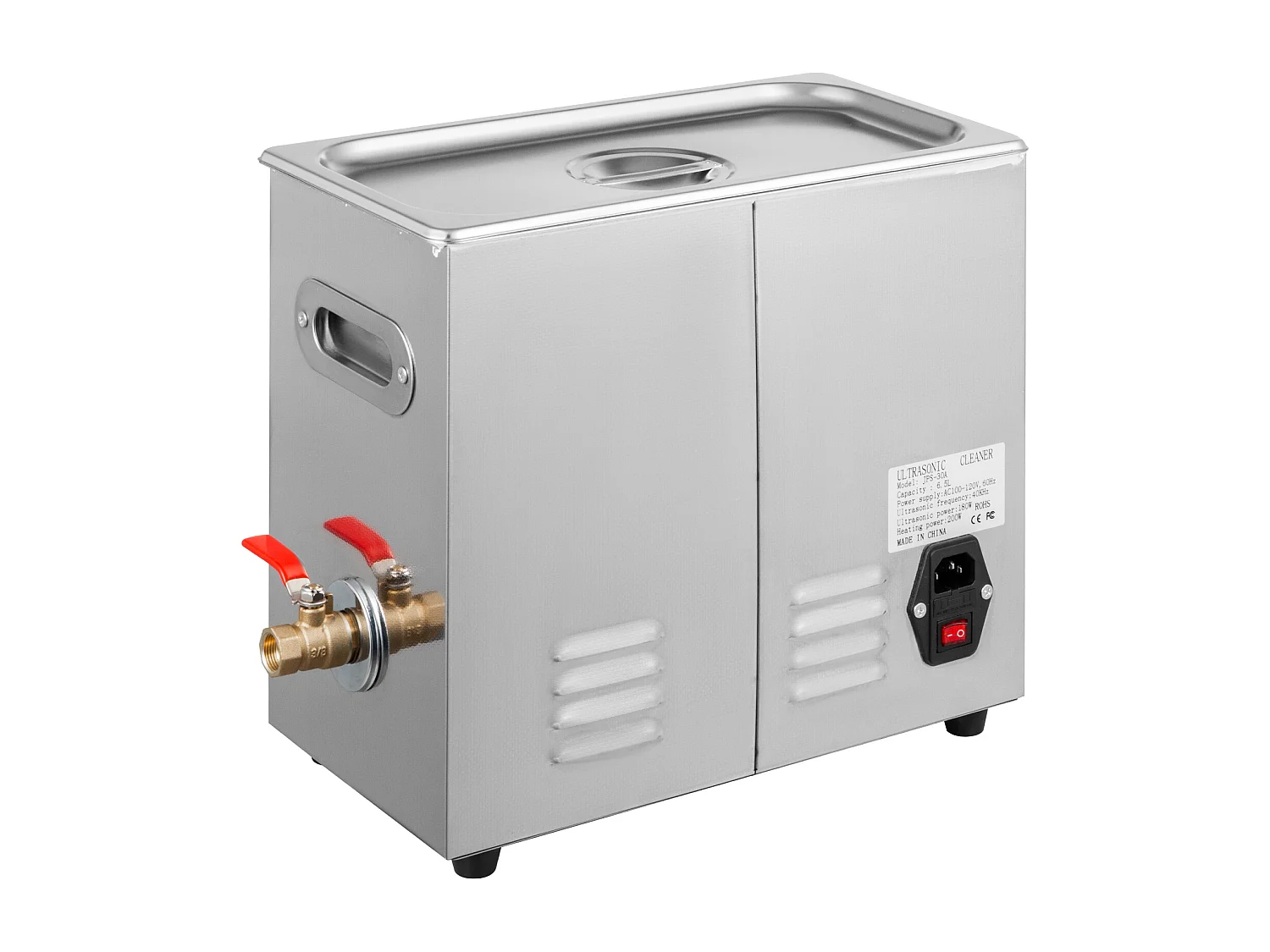 Nettoyeur SucceBuy Nettoyeur à Ultrasons 6 L avec Minuterie de Chauffage pour Bijoux et Lunettes