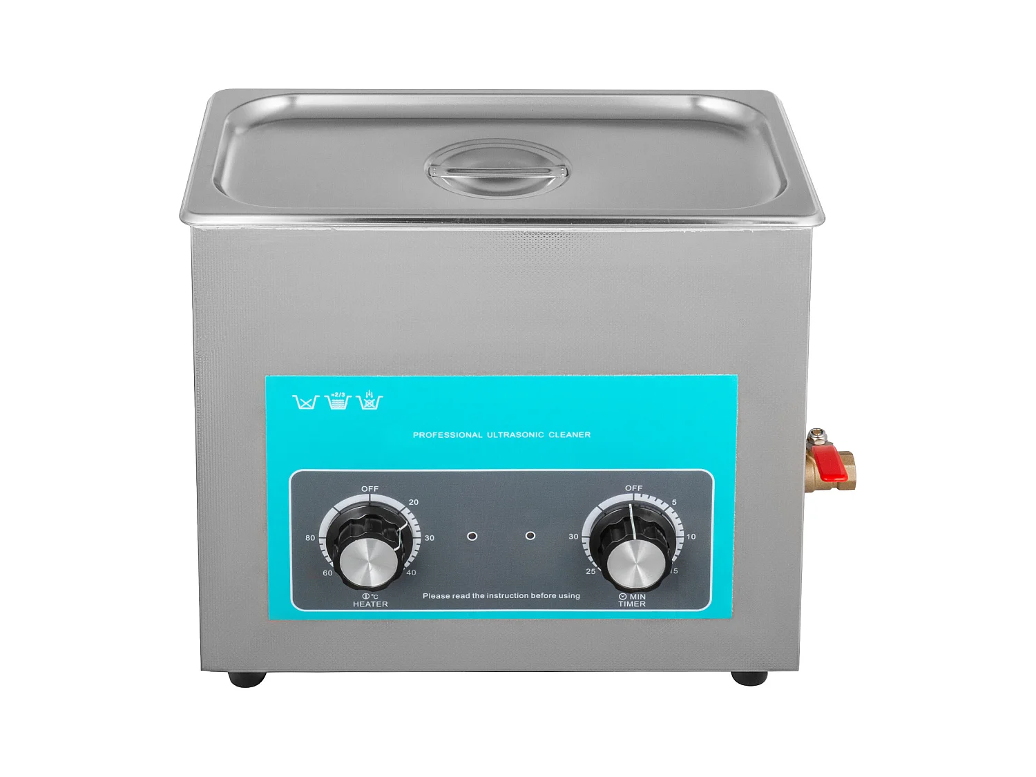 Nettoyeur SucceBuy Nettoyeur à Ultrasons 6 L avec Minuterie de Chauffage pour Bijoux et Lunettes