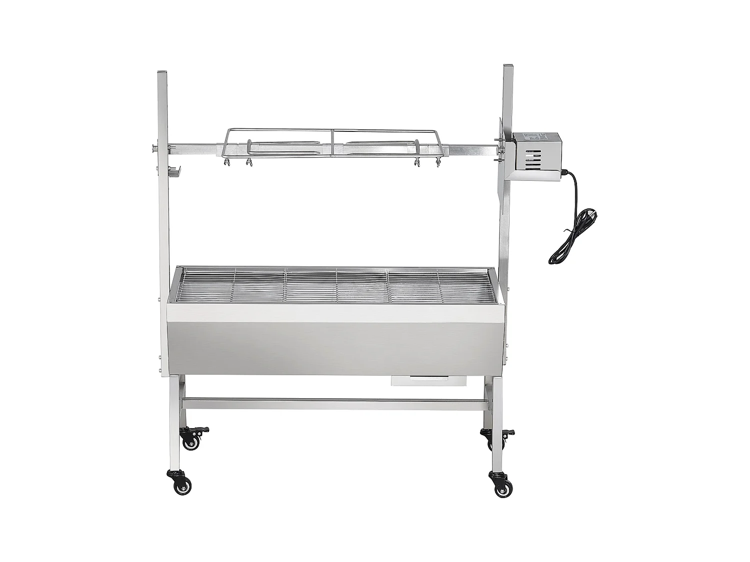 Barbecue Rôtissoire SucceBuy, Rôtisserie électrique avec Moteur Puissant 42W, Gril Électrique Rotatif 61Kg