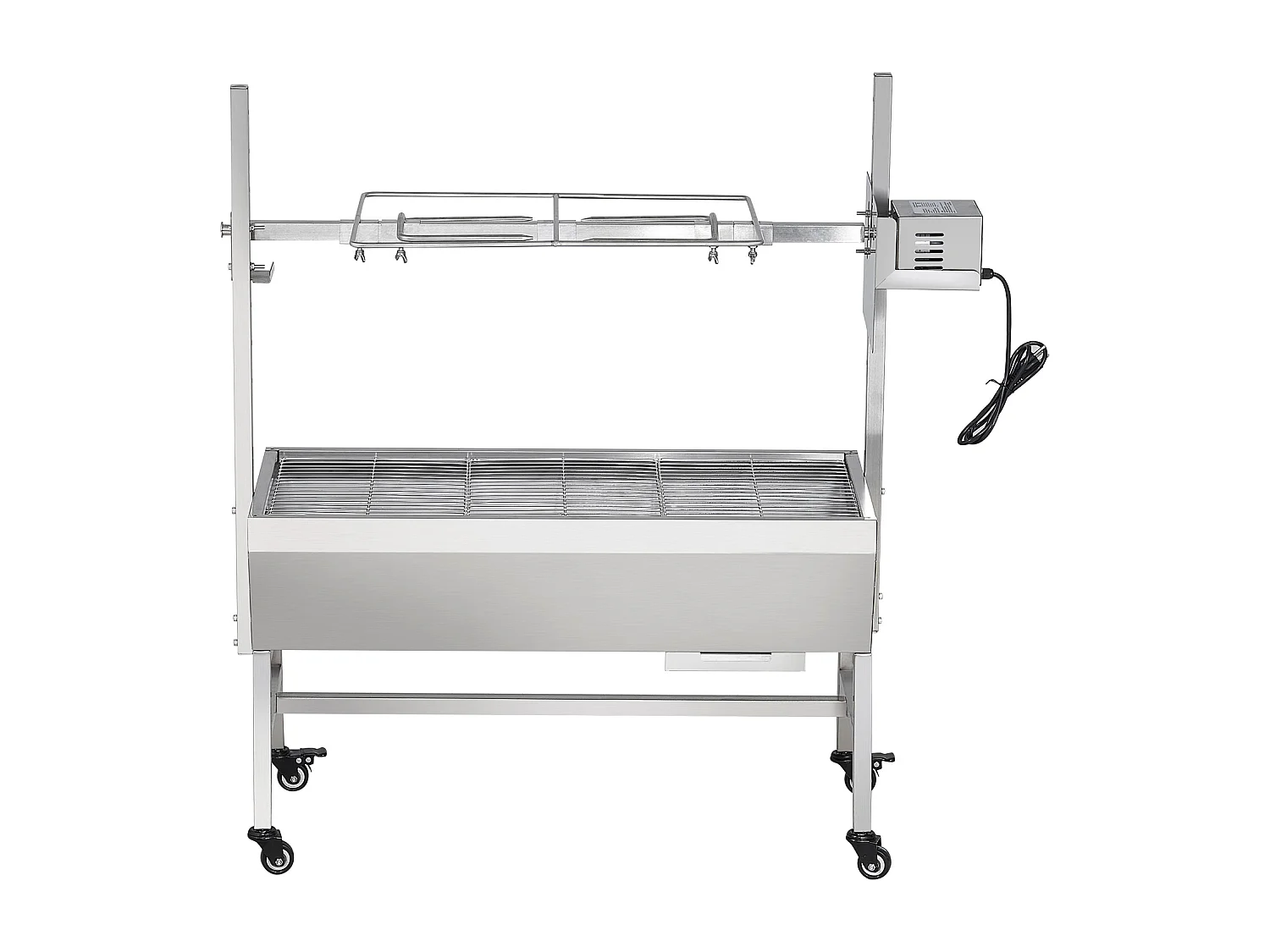 Barbecue Rôtissoire SucceBuy, Rôtisserie électrique avec Moteur Puissant 42W, Gril Électrique Rotatif 61Kg