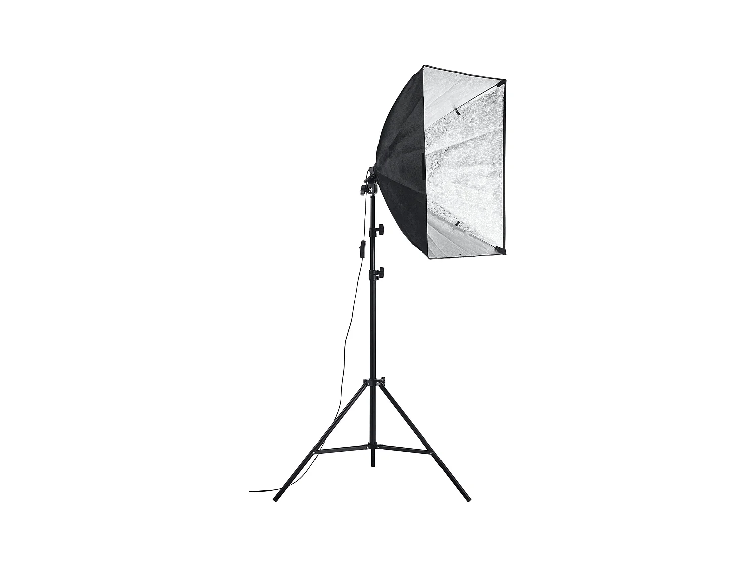 Kit d'Éclairage Softbox SucceBuy, 60.96 x 60.96 Cm, Ampoules Led 30 W 5 500 K, Support Réglable