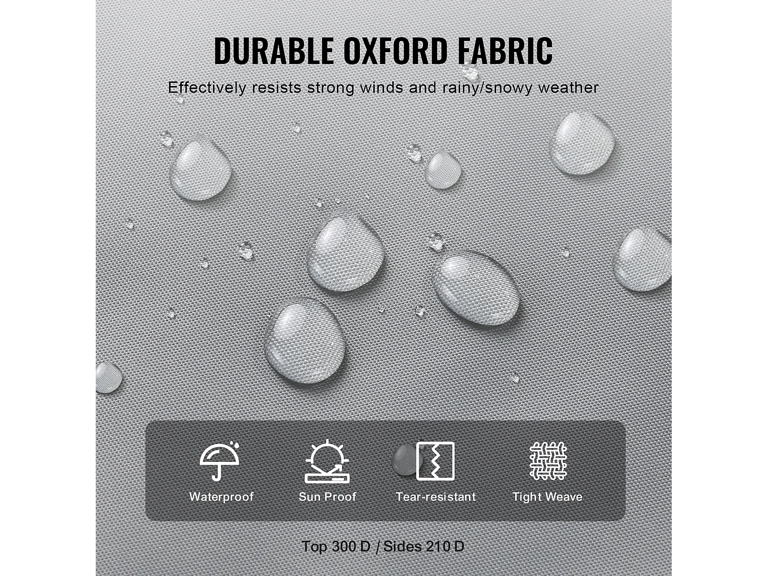 Copertura di Protezione per Camper SucceBuy, Tenda di Protezione per Camper 8,5-9,5 m, in Oxford 300D