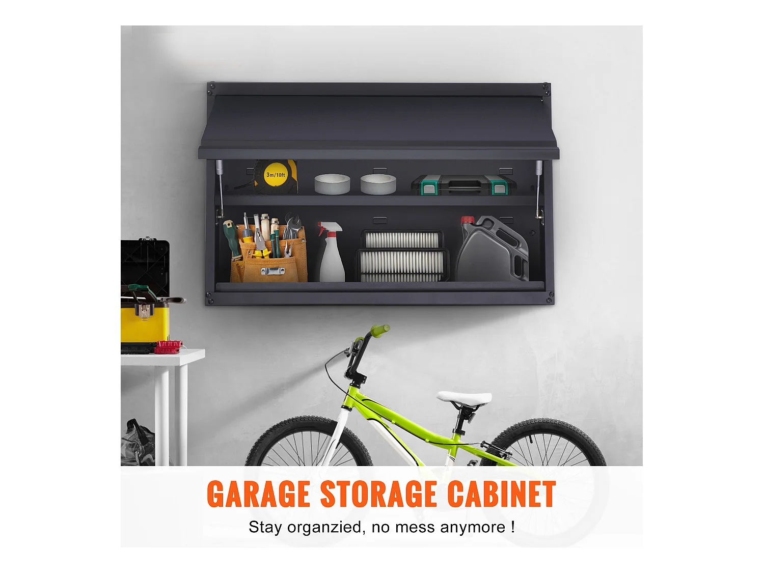 Armoire de Rangement Garage SucceBuy en Métal avec Étagère Réglable, 54.431 kg par Étagère