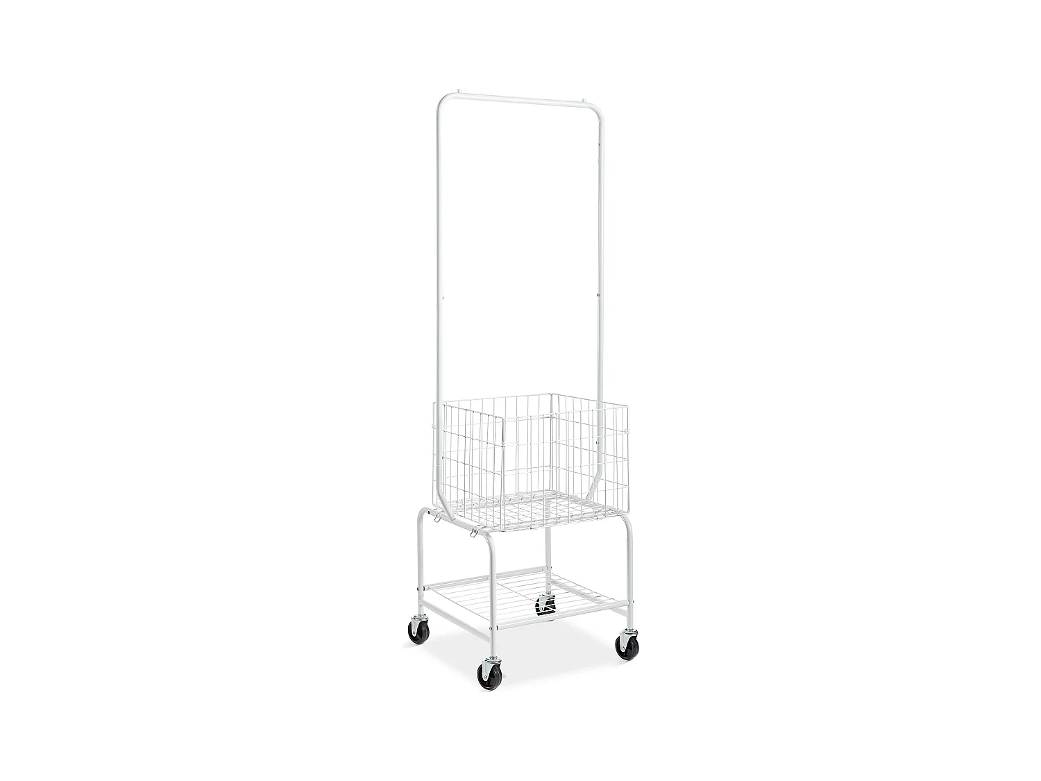 Chariot à Linge Roulant SucceBuy avec 4 Roues et Support Suspendu pour Salle de Bain