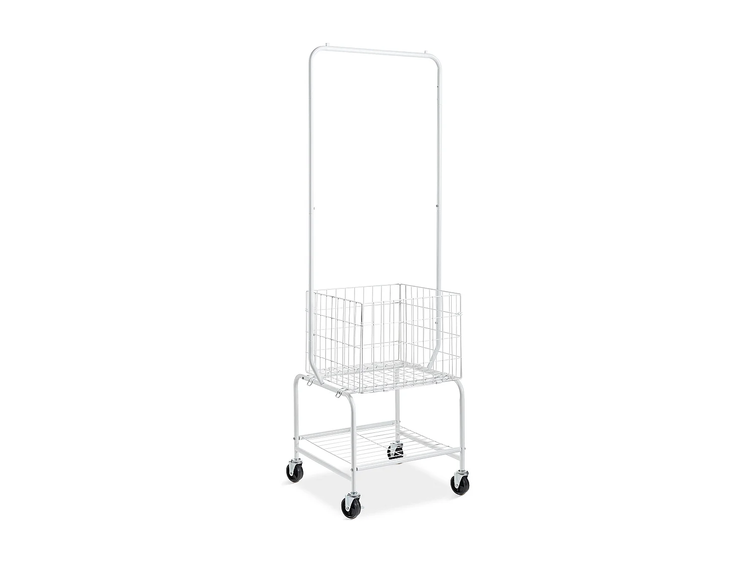 Chariot à Linge Roulant SucceBuy avec 4 Roues et Support Suspendu pour Salle de Bain