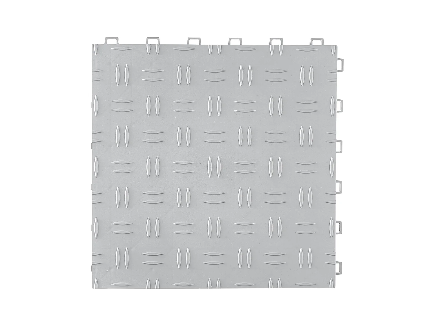 Dalles de Garage Emboîtables, SucceBuy Lot de 25 Carreaux de Garage à Emboîter 30.5x30.5 cm Argent