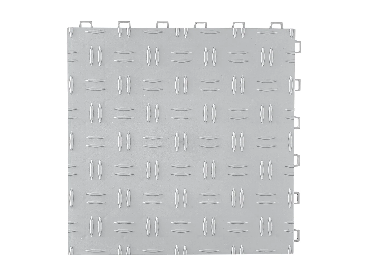 Dalles de Garage Emboîtables, SucceBuy Lot de 25 Carreaux de Garage à Emboîter 30.5x30.5 cm Argent