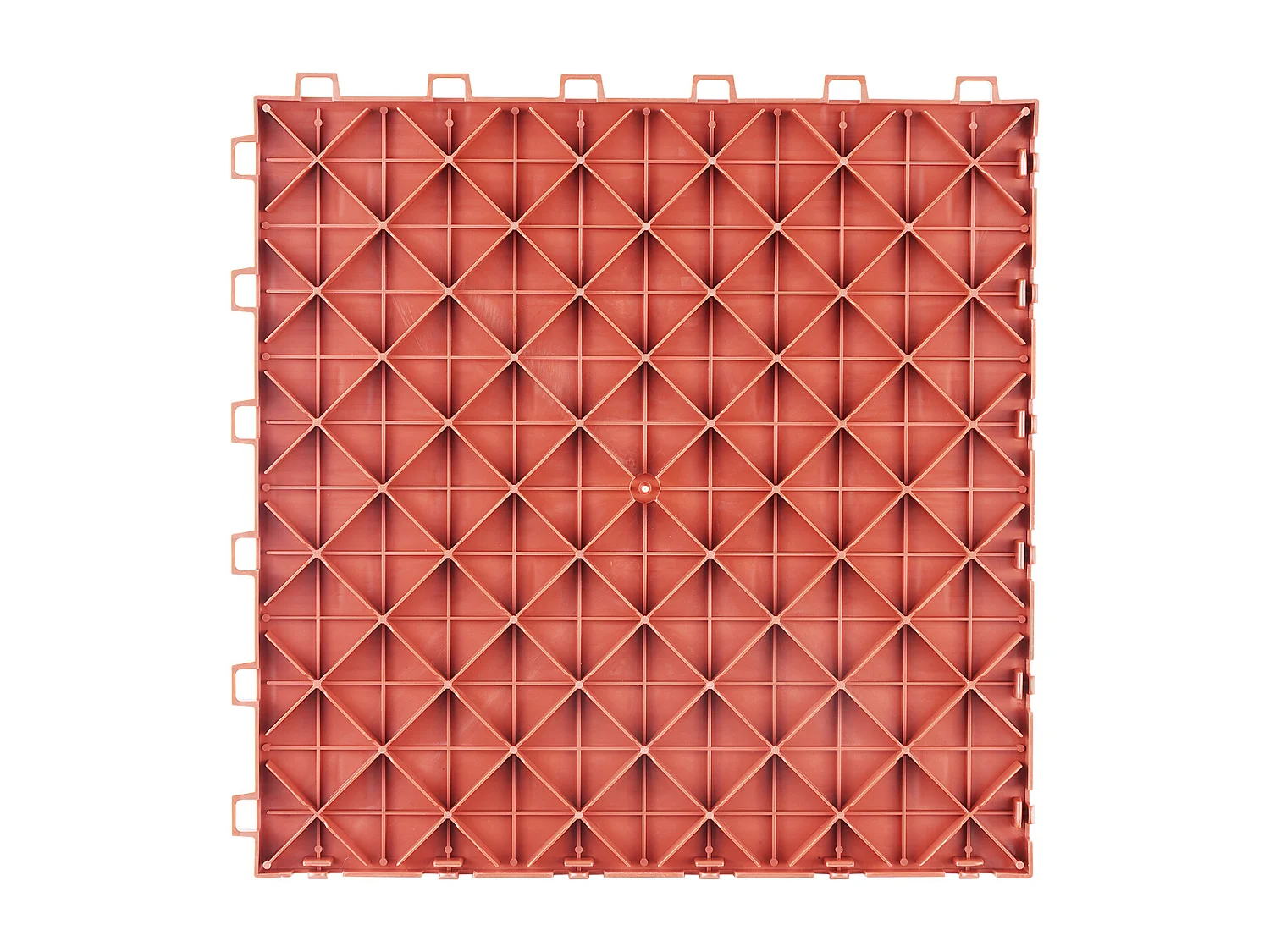 Dalles de Garage Emboîtables, SucceBuy Lot de 25 Carreaux de Garage à Emboîter 30.5x30.5 cm Rouge