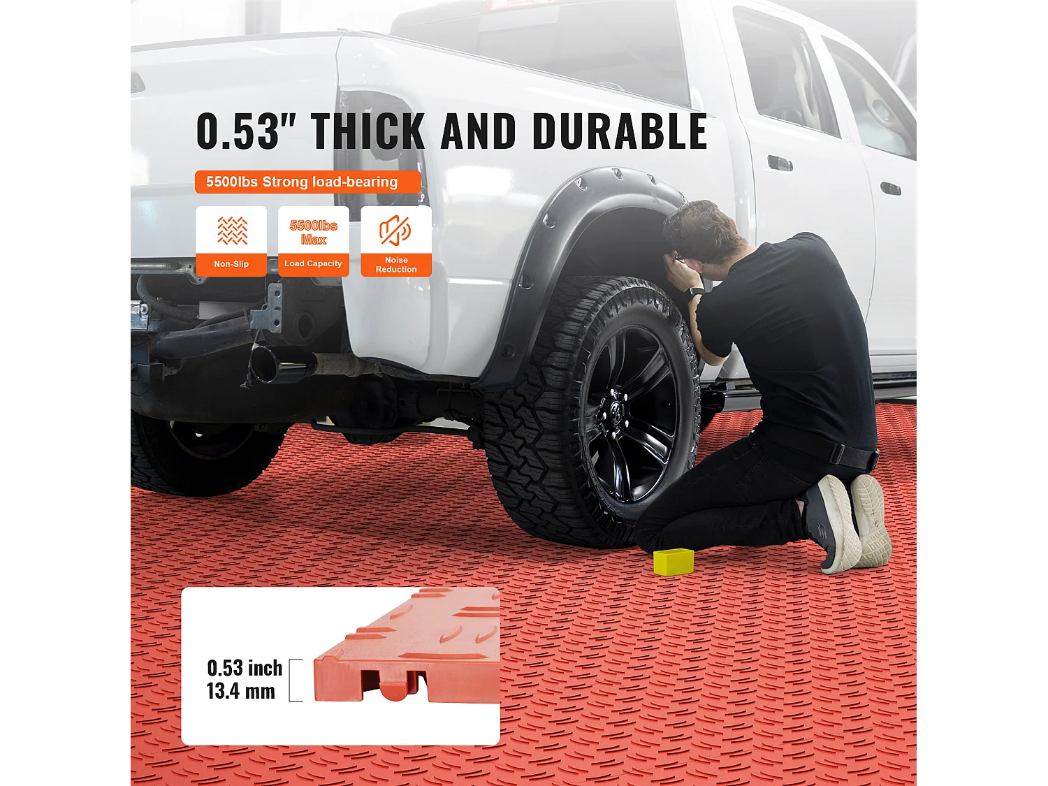 Garagetegels in Elkaar Grijpend, SucceBuy Garagetegels in Elkaar Grijpend Verpakking van 25, 30.5x30.5 cm Rood