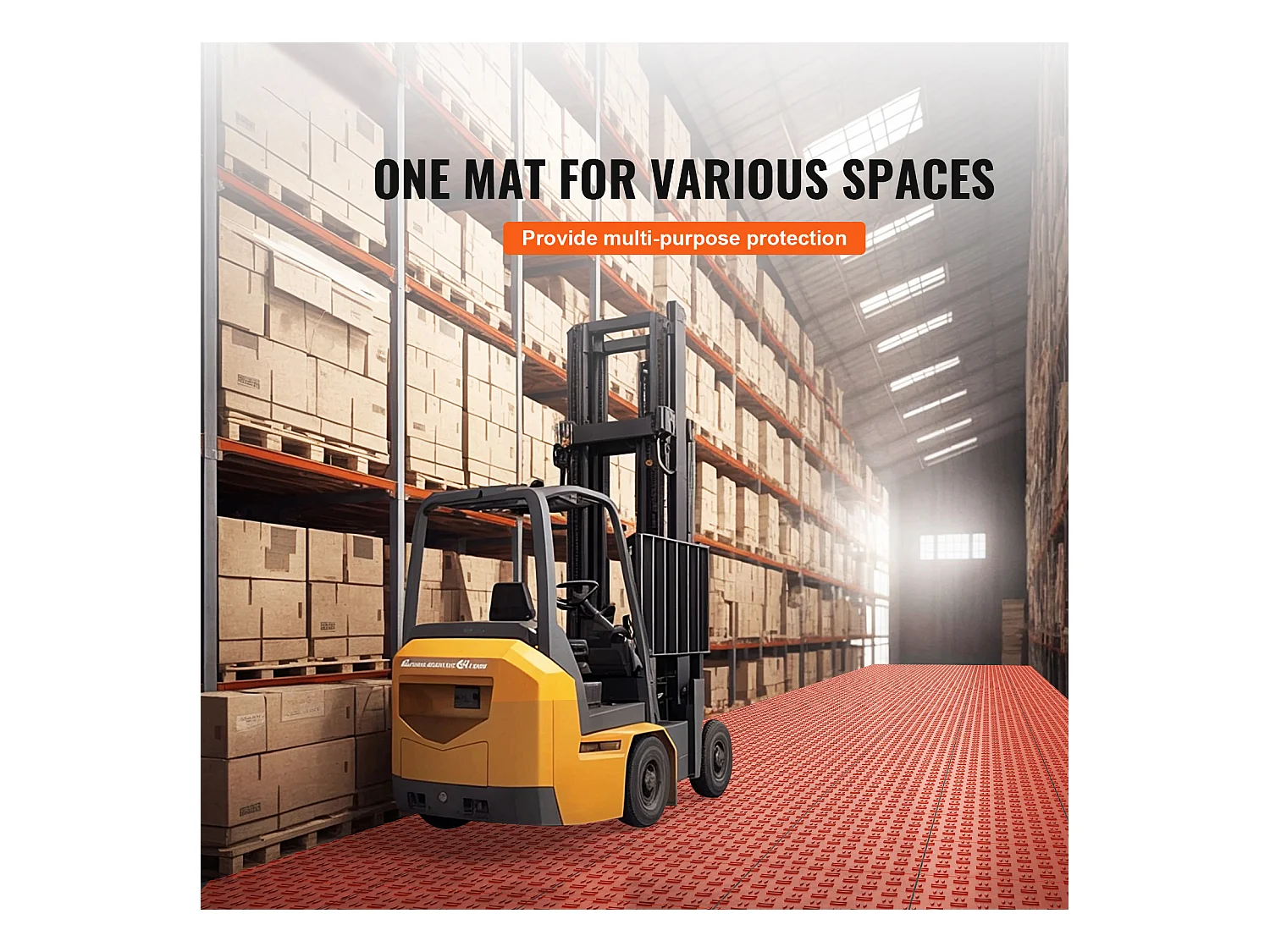 Garagenfliesen Ineinander Greifend, SucceBuy 50er-Pack Garagenfliesen Ineinander Greifend, 30.5 x 30.5 cm, Rot