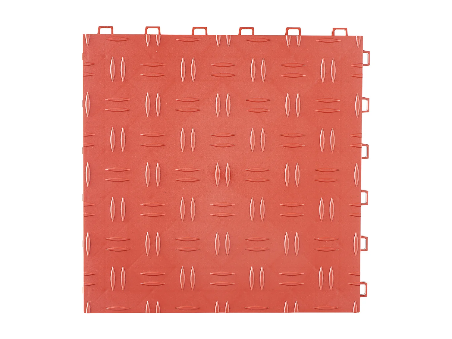 Dalles de Garage Emboîtables, SucceBuy Lot de 50 Carreaux de Garage à Emboîter 30.5x30.5 cm Rouge