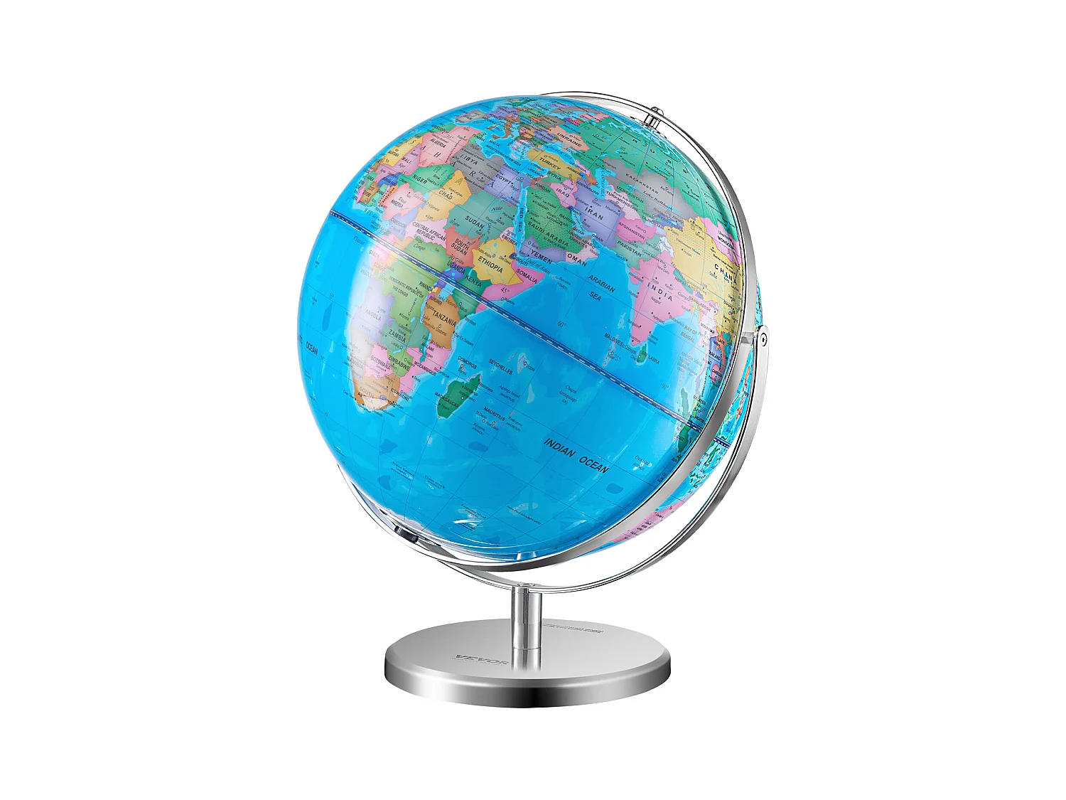 Globe Terrestre SucceBuy Lumineux avec Support, 330,2 Mm, Globe Terrestre avec Base Stable en Métal Lourd, Veilleuse LED Constellation Imprimée HD