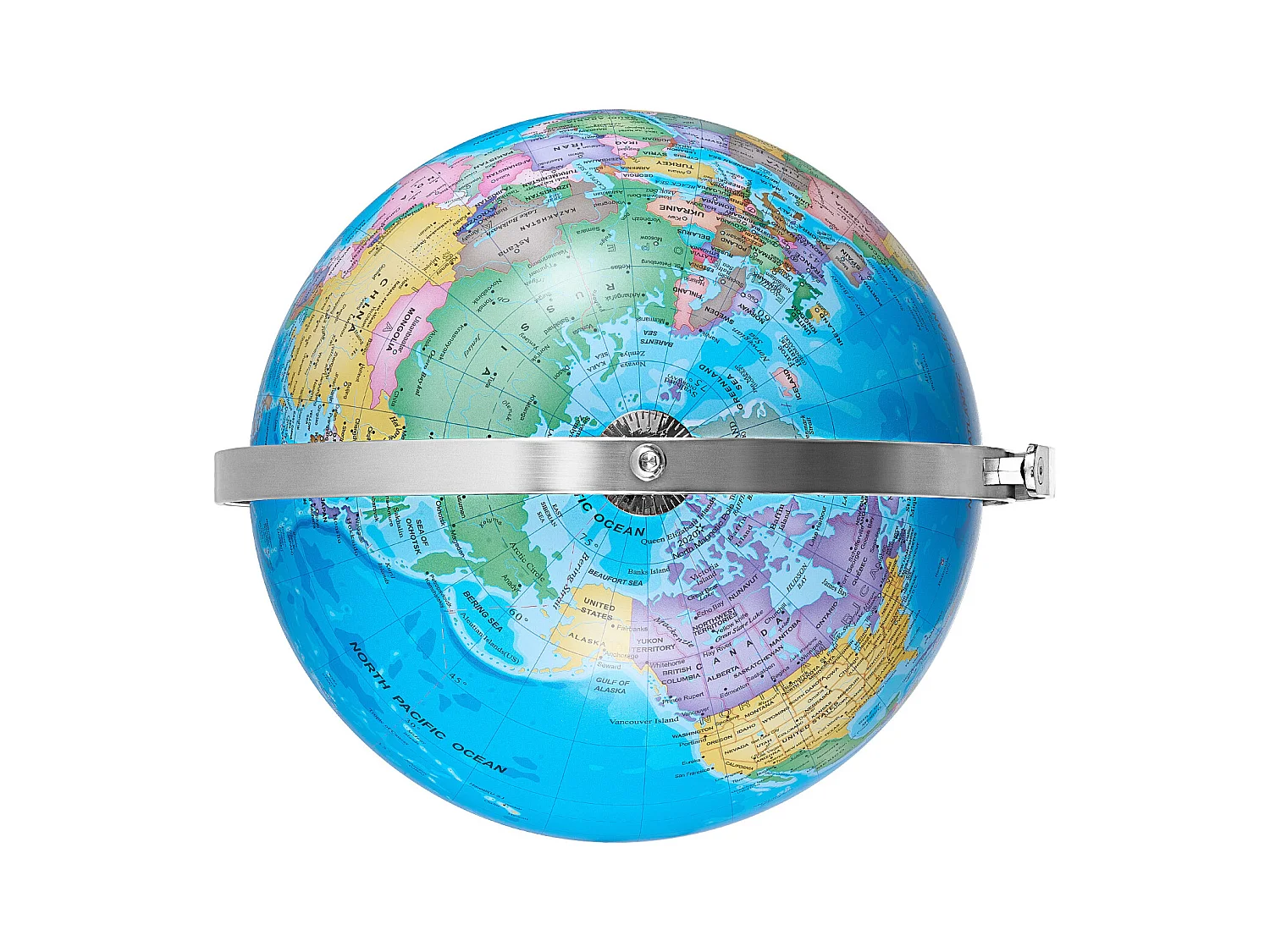 Globe Terrestre SucceBuy Lumineux avec Support, 228,6 Mm, Globe Terrestre Éducatif, Base Stable en Métal Lourd, Veilleuse LED Constellation Imprimée HD